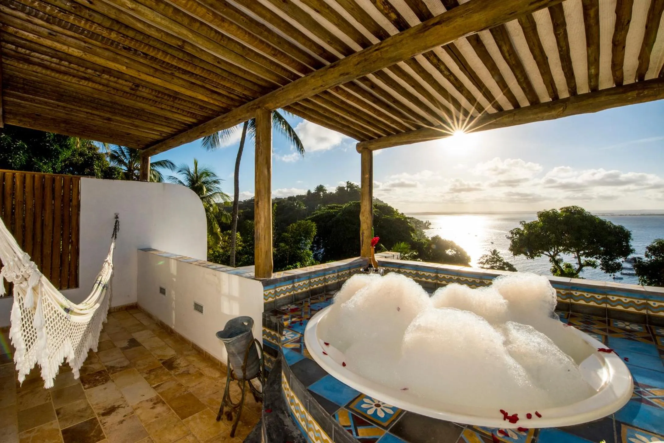 Balcony/Terrace in Pousada Natureza