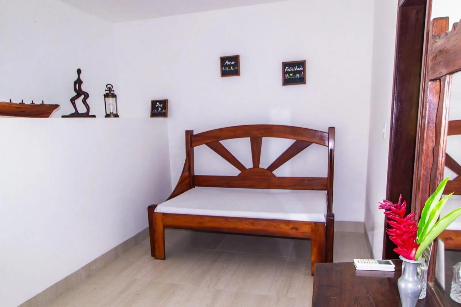 Bed in Pousada Natureza