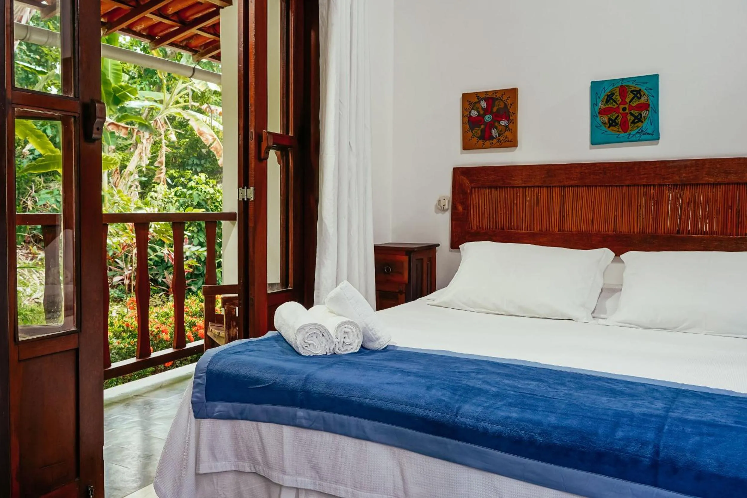 Bed in Pousada Natureza