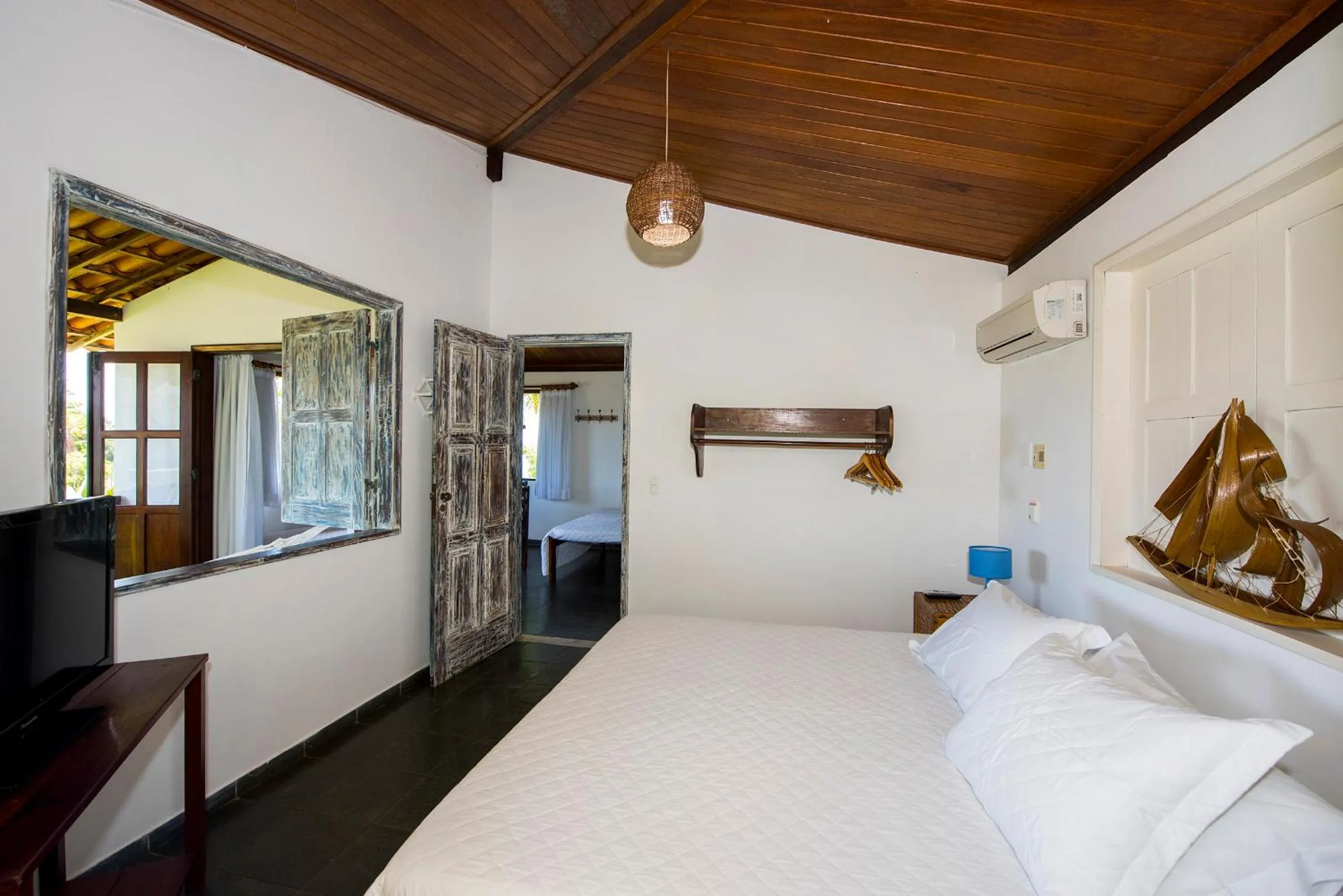 Bedroom, Bed in Pousada Natureza