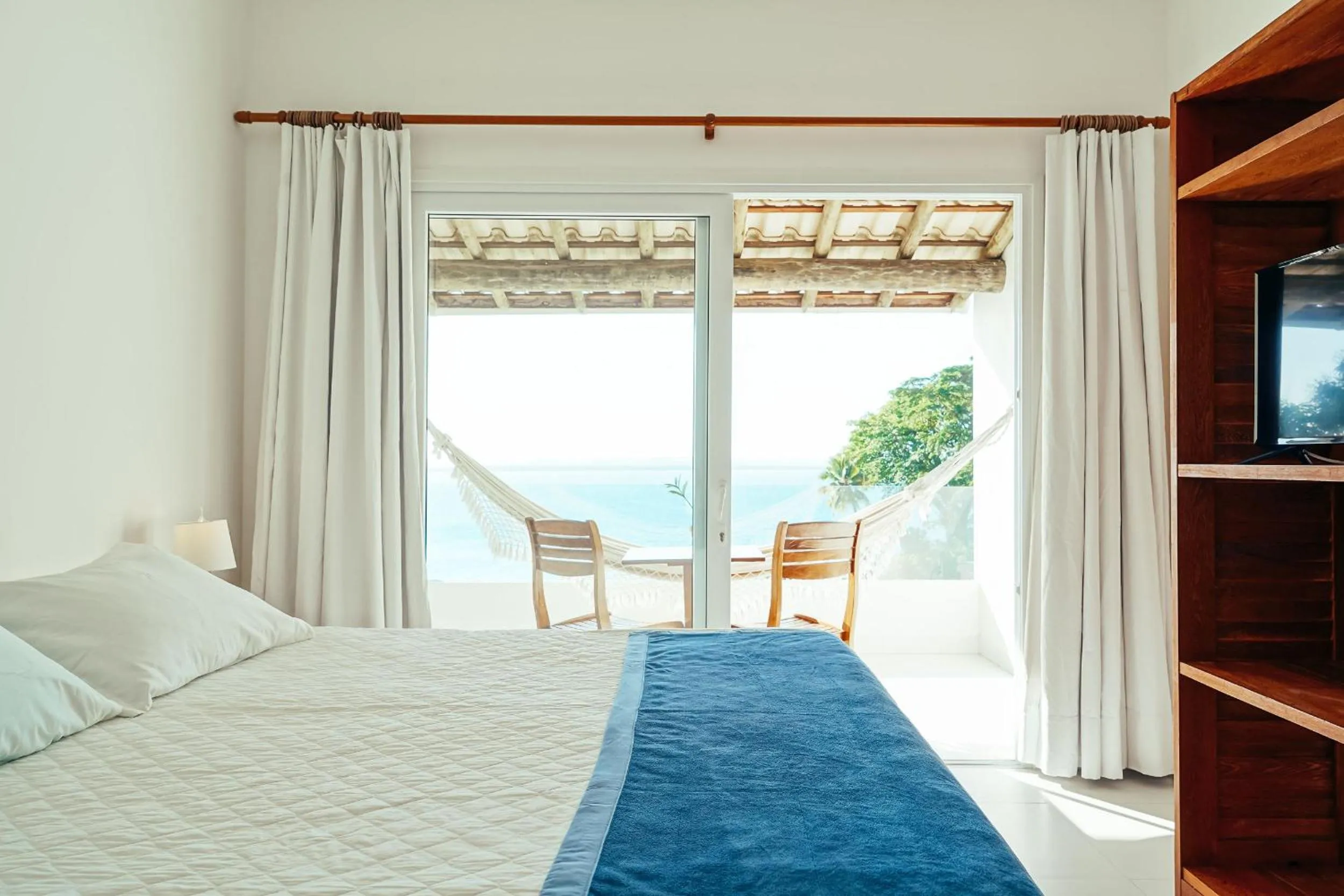 Bed in Pousada Natureza