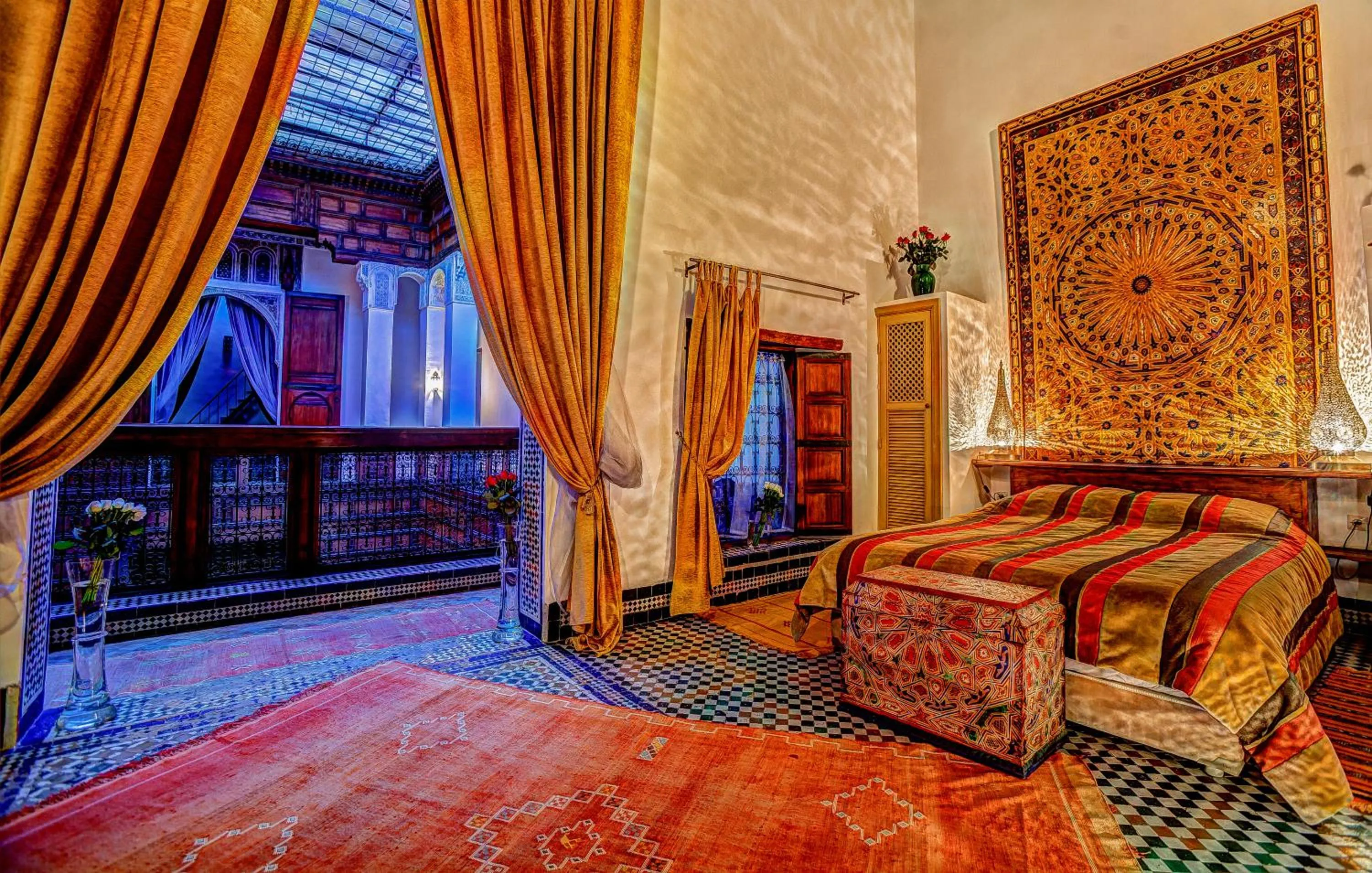 Photo of the whole room, Bed in Riad Almaz