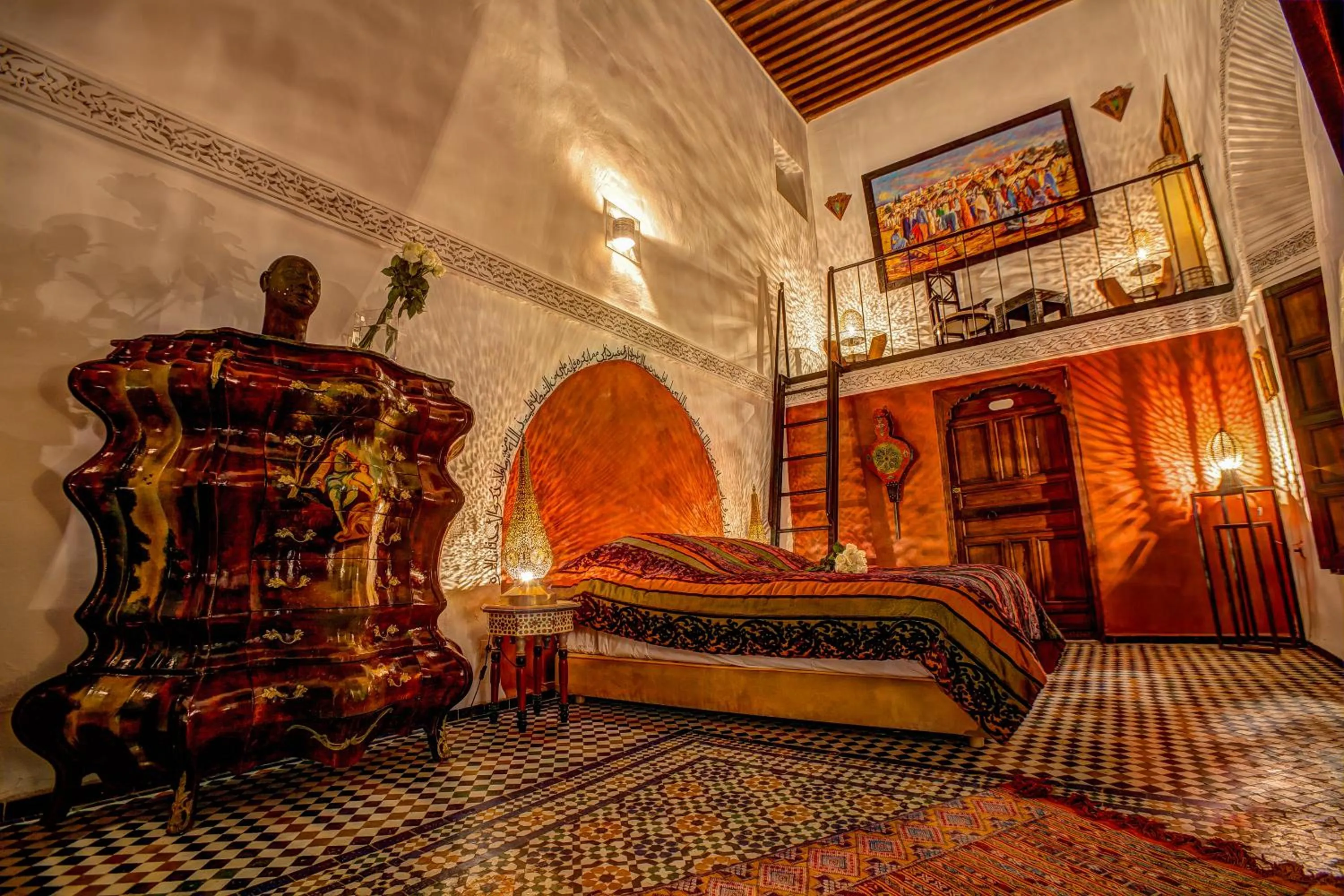 Photo of the whole room, Bed in Riad Almaz