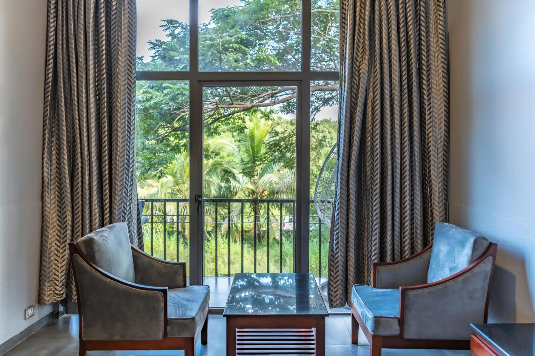 Seating area in Zense Candolim