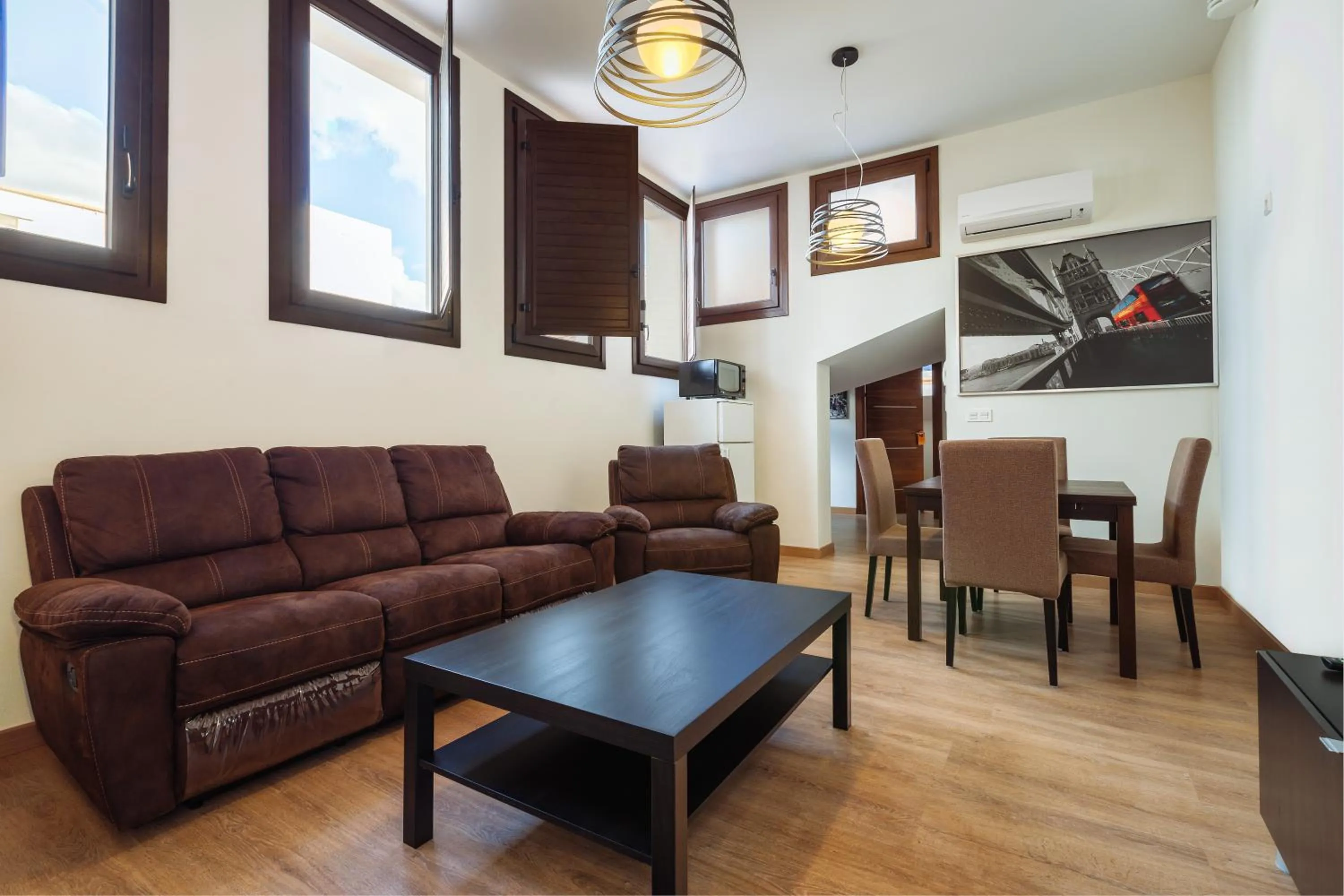 Seating area in Hostal Arriola