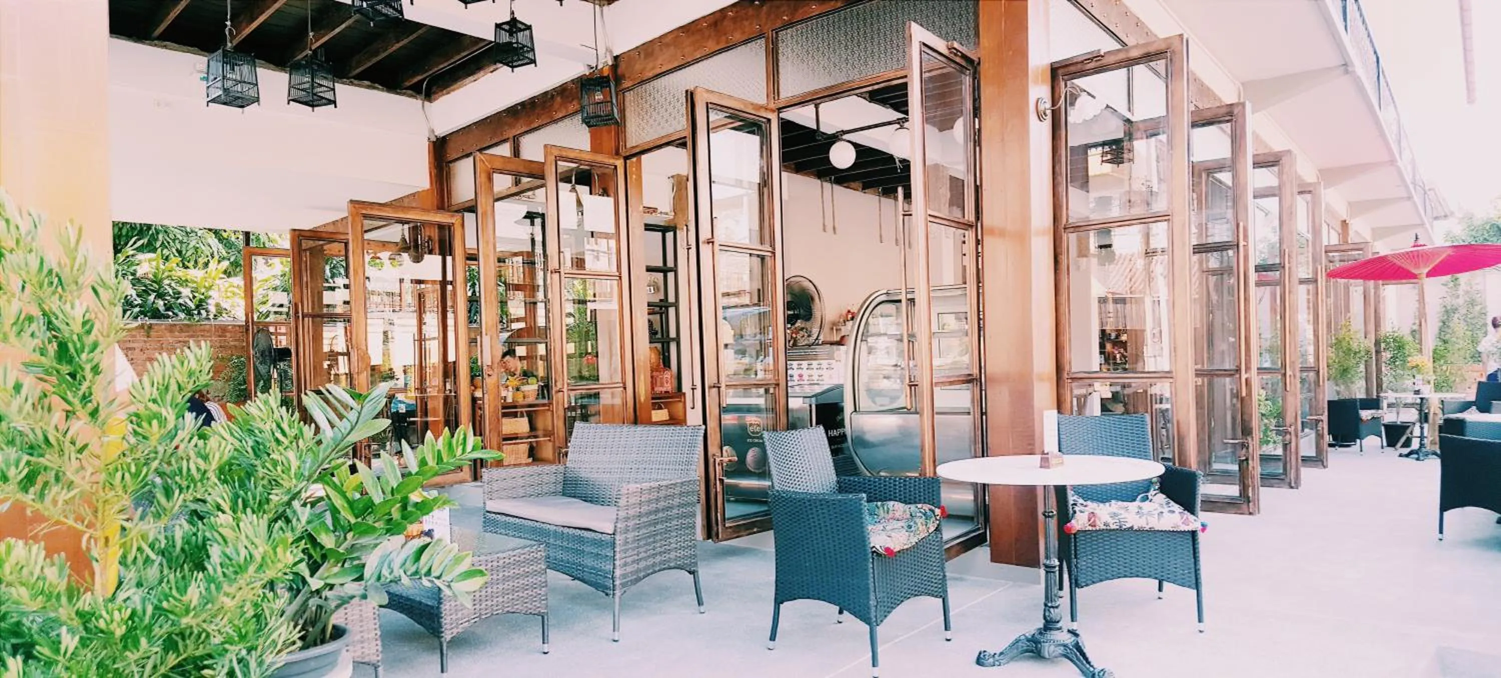 Seating area in See You Soon, Chiang Mai