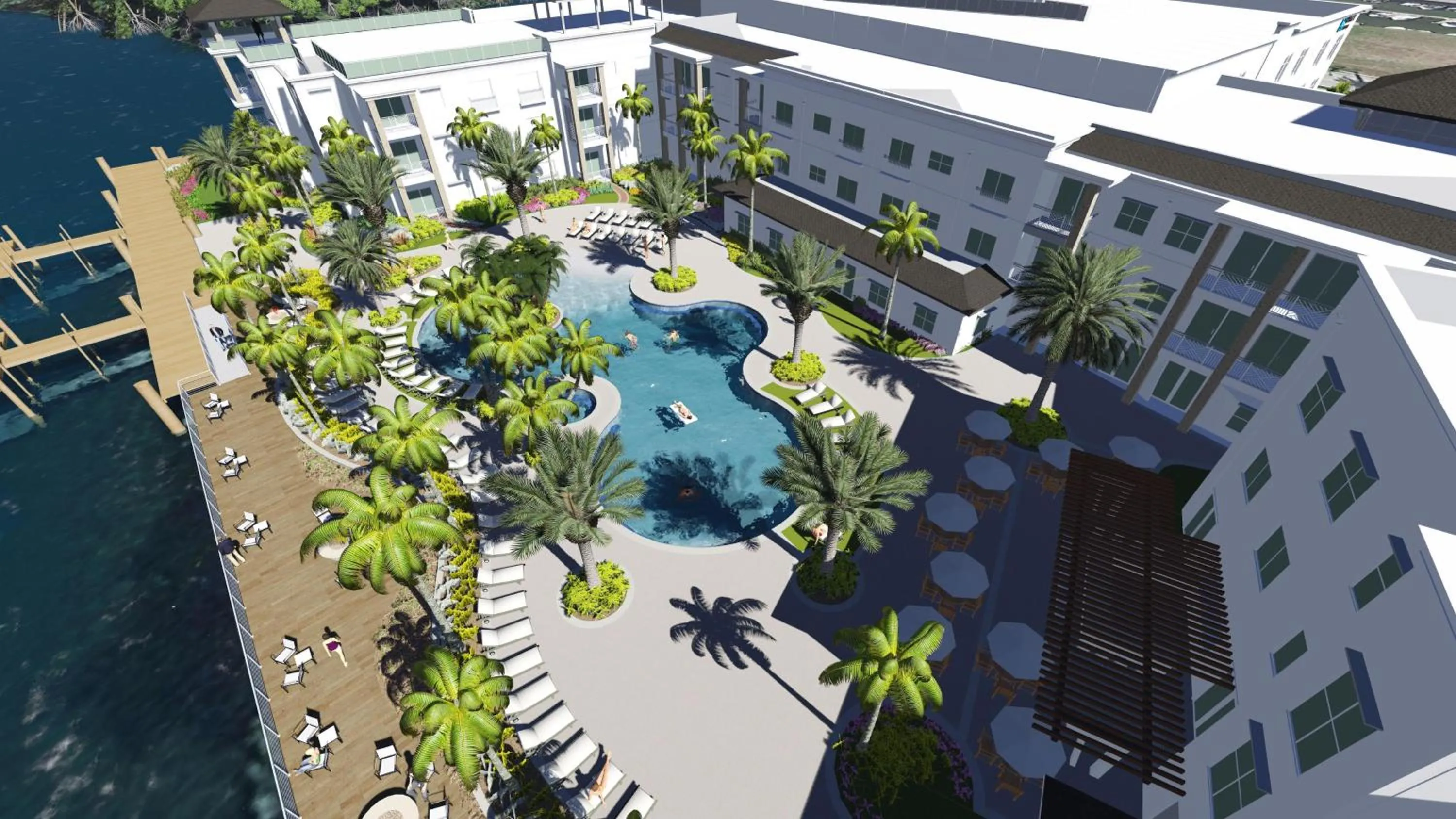 Swimming pool in Hyatt House Naples 5th Avenue