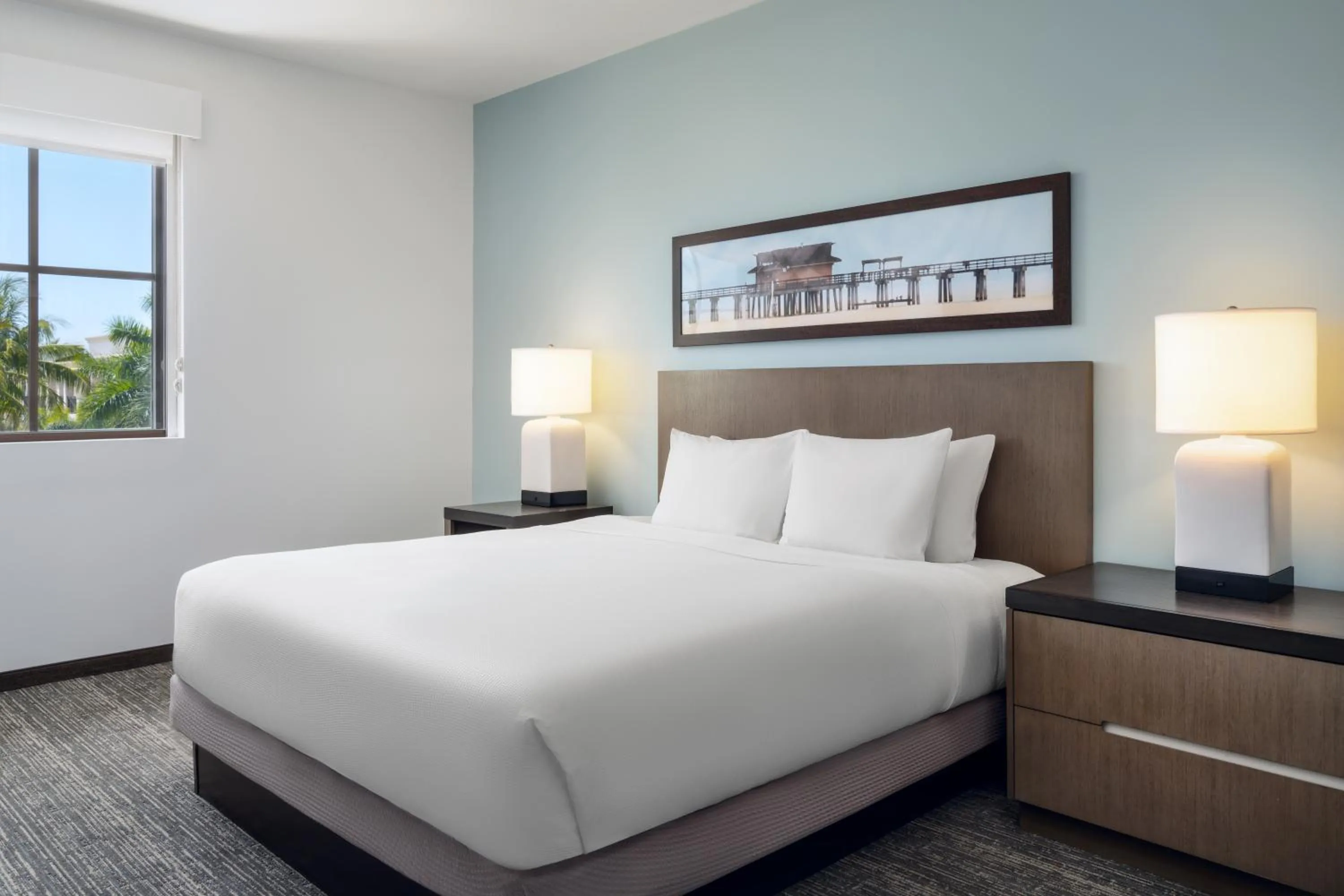 Bed in Hyatt House Naples 5th Avenue