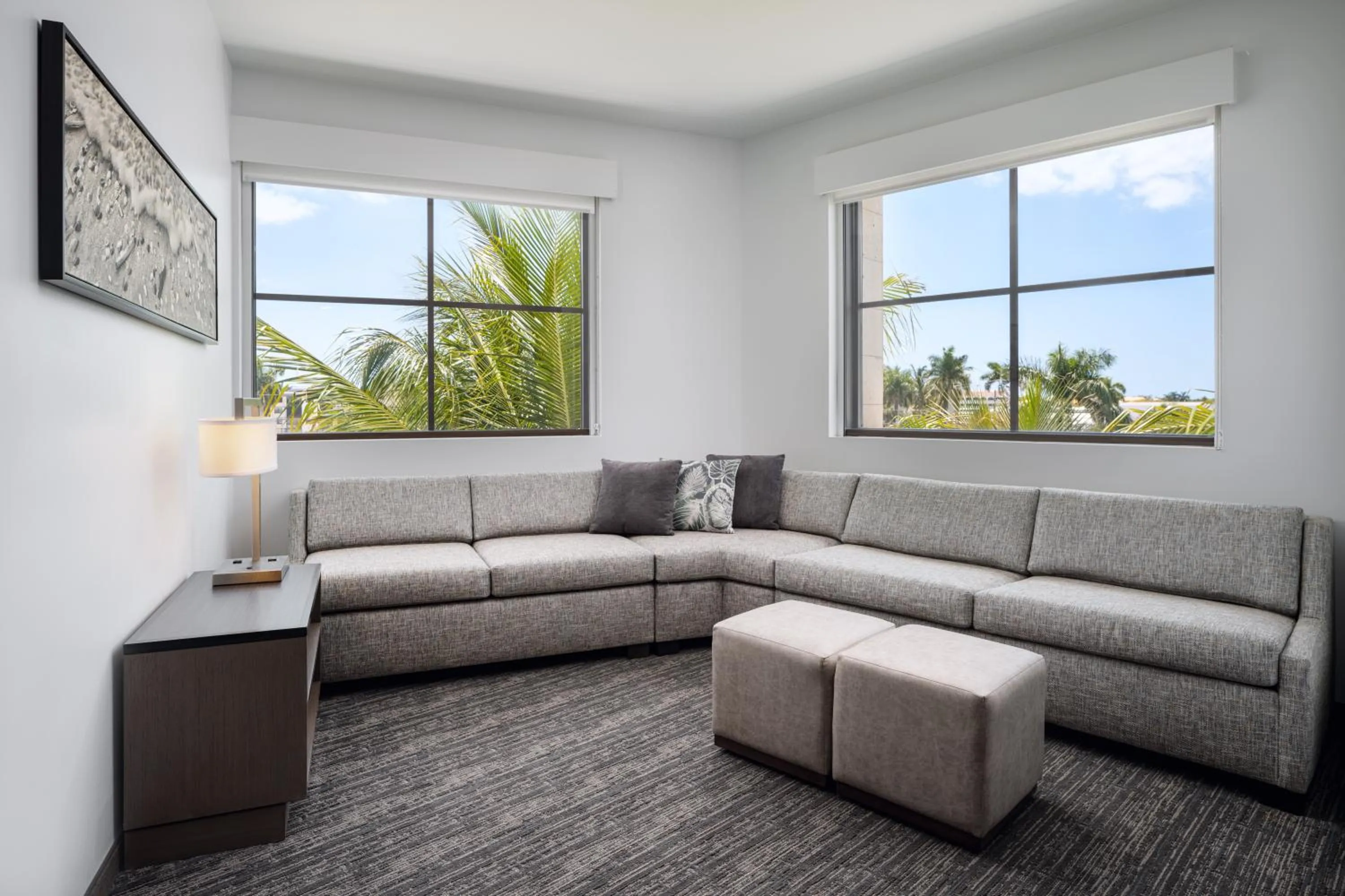Living room in Hyatt House Naples 5th Avenue