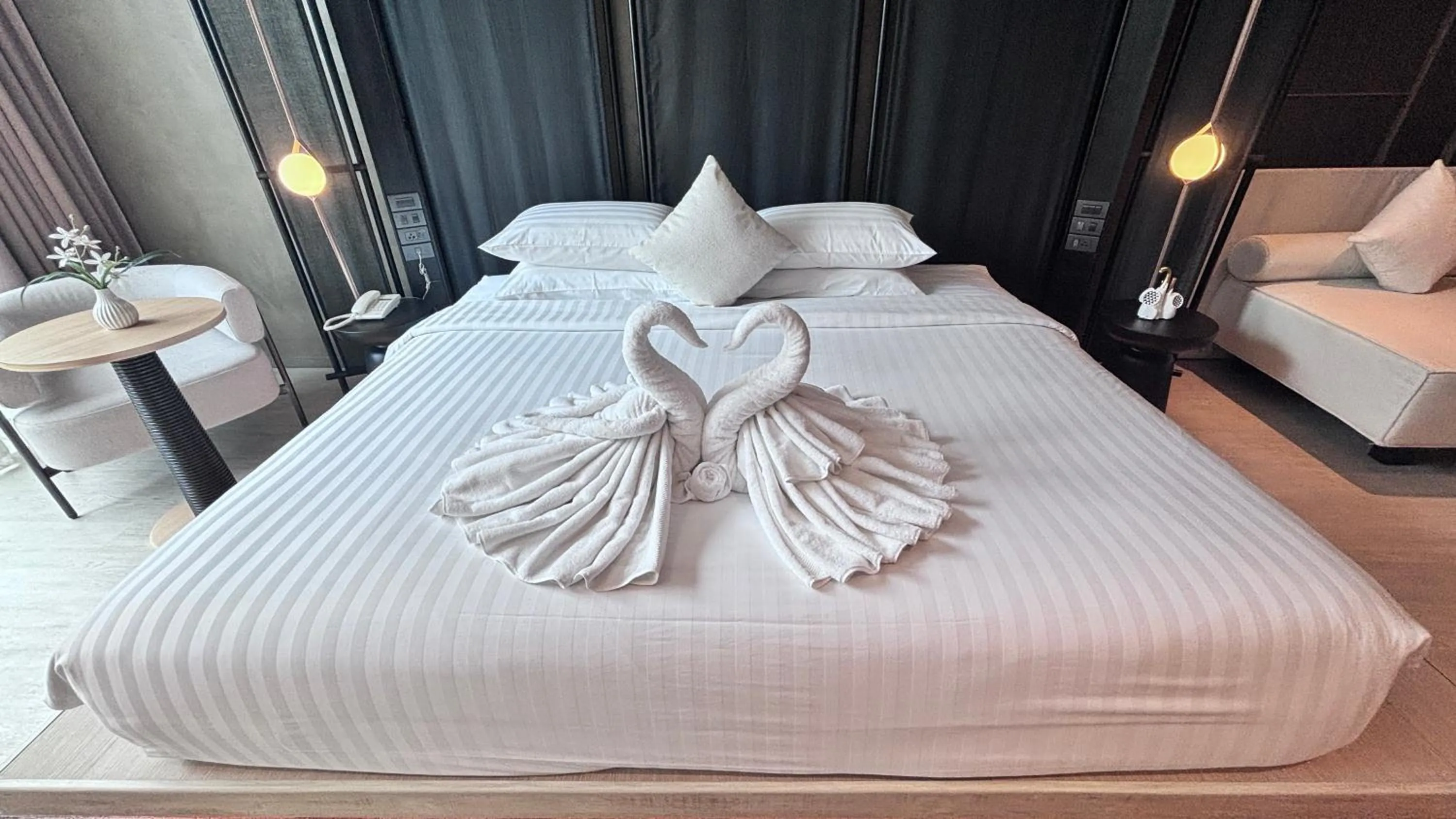 Bed in Grand Vista Hotel Chiangrai