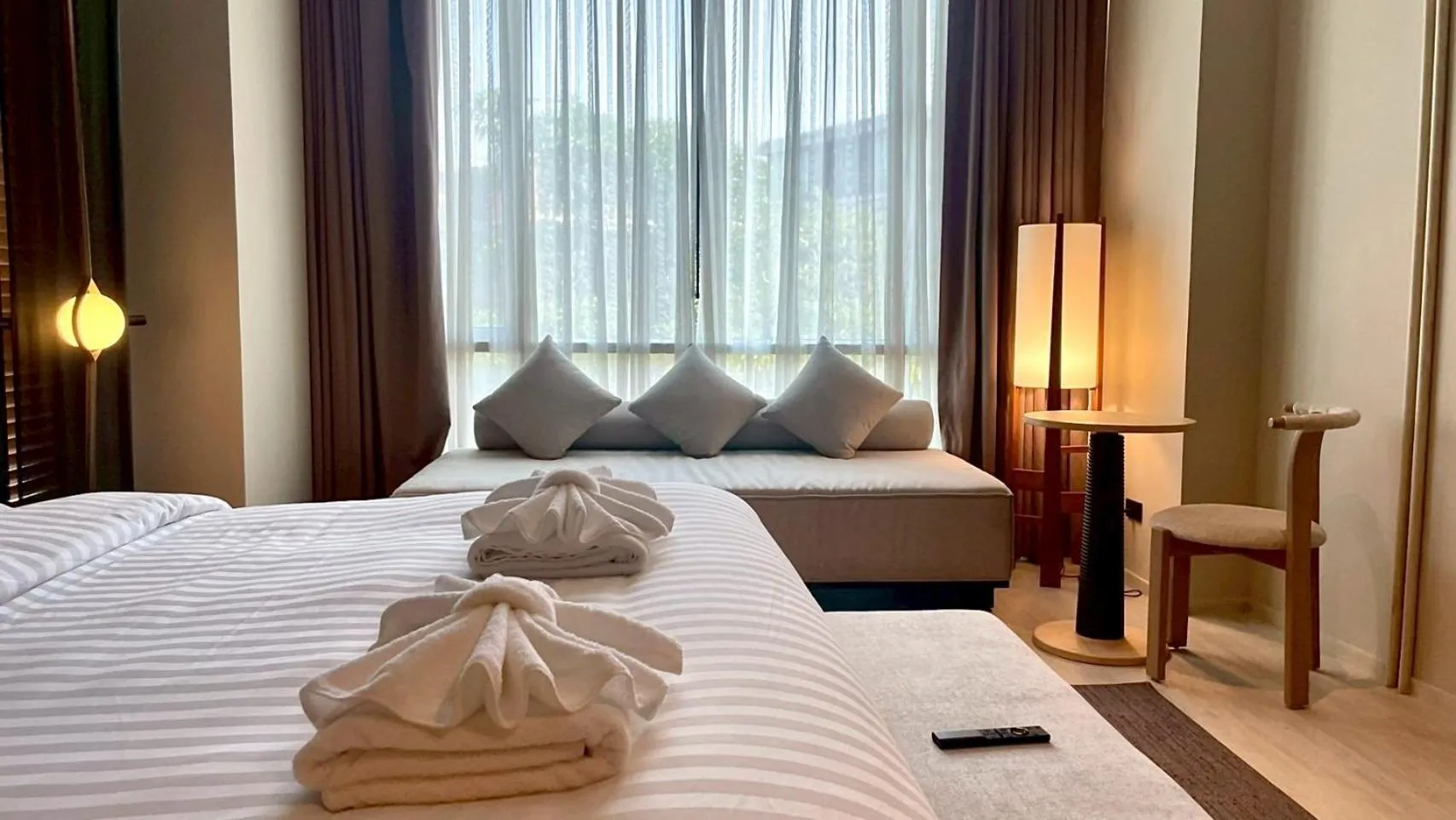 Bed in Grand Vista Hotel Chiangrai