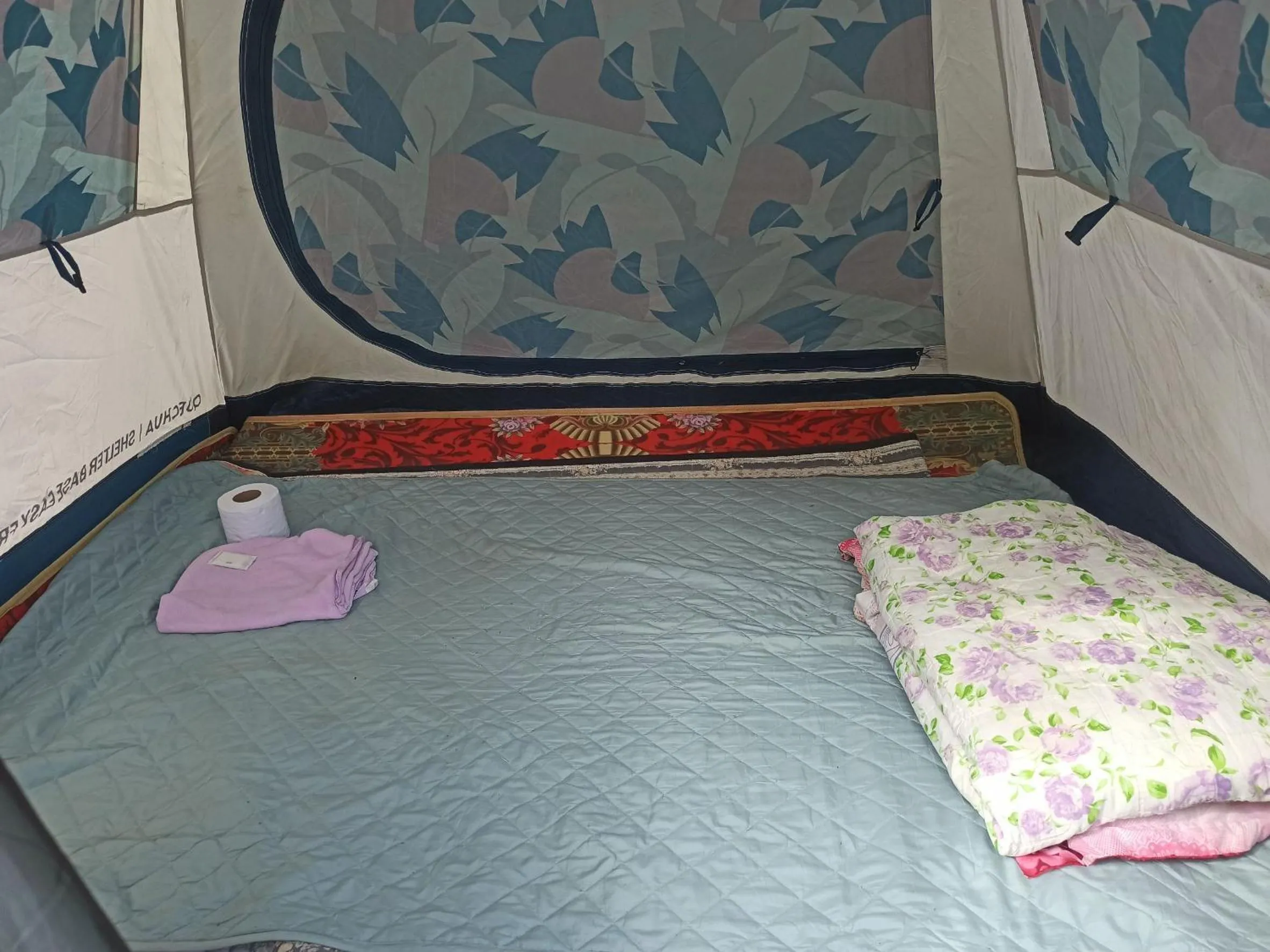 Bed in Pai Forest Resort