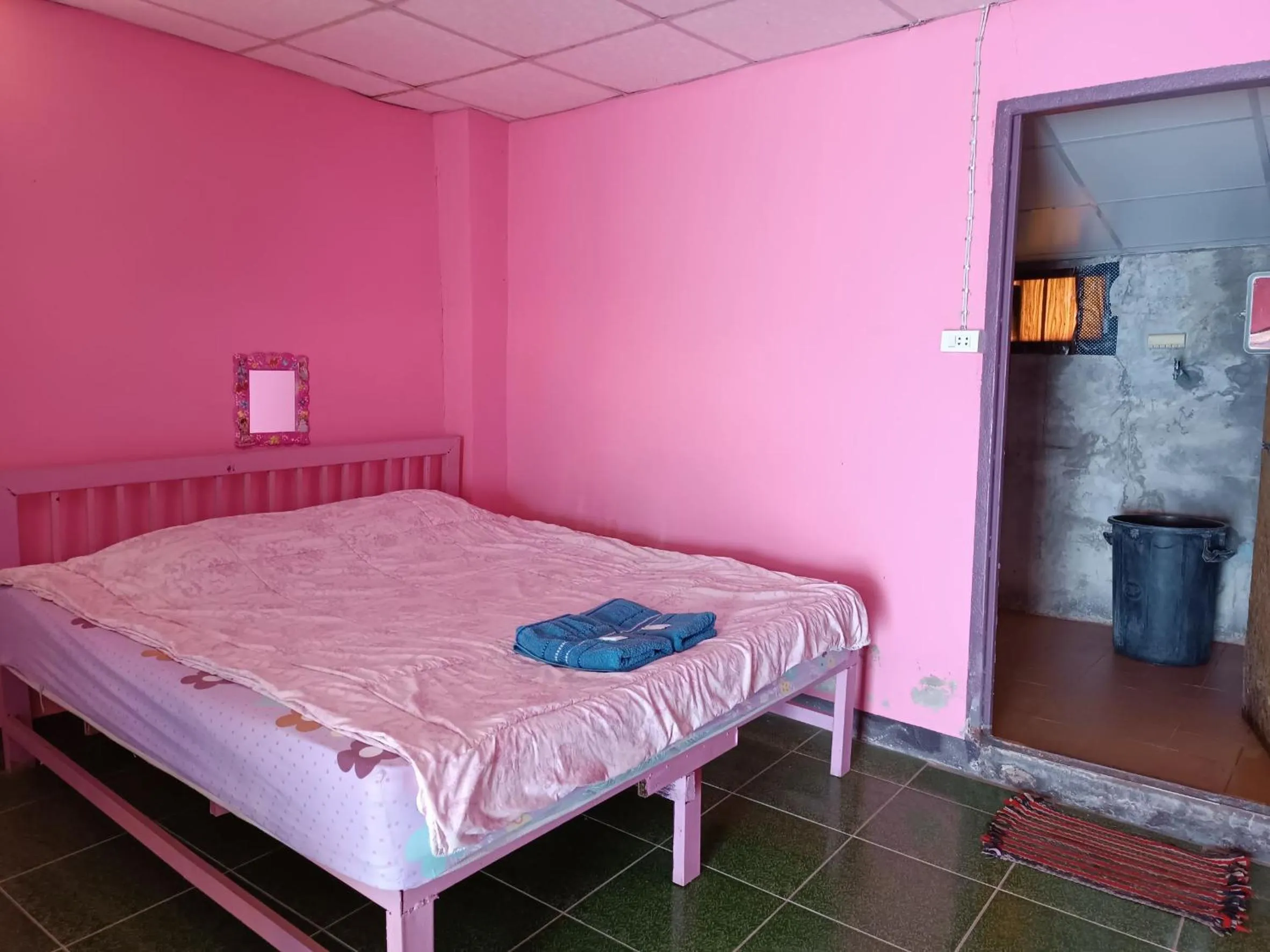 Property building, Bed in Pai Forest Resort