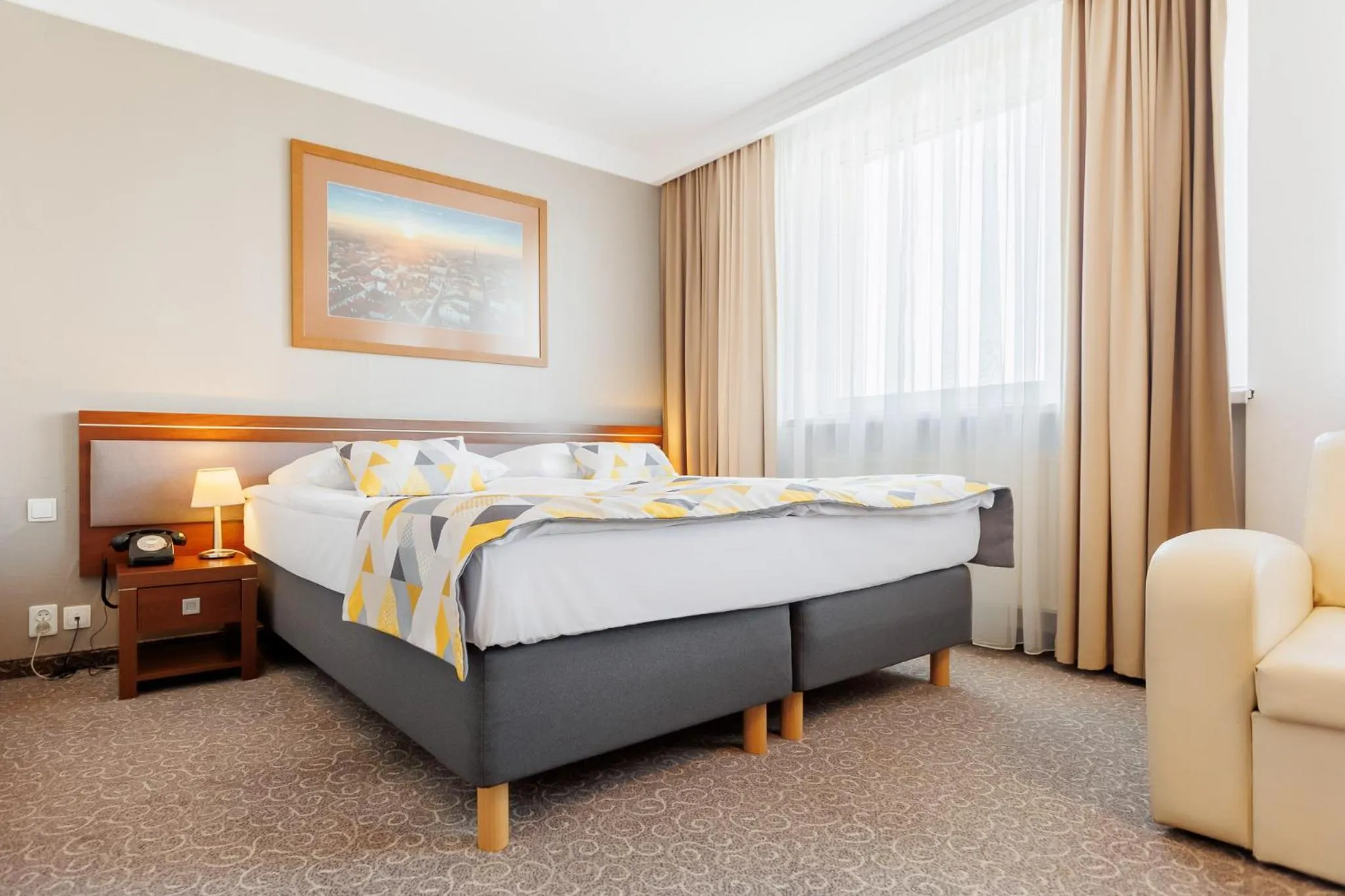 Bed in Hotel Tarnovia