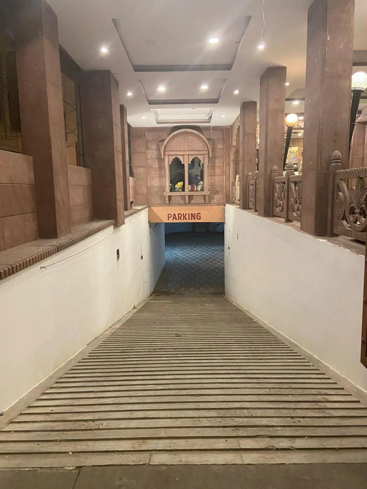 Parking in Om Heritage Haveli