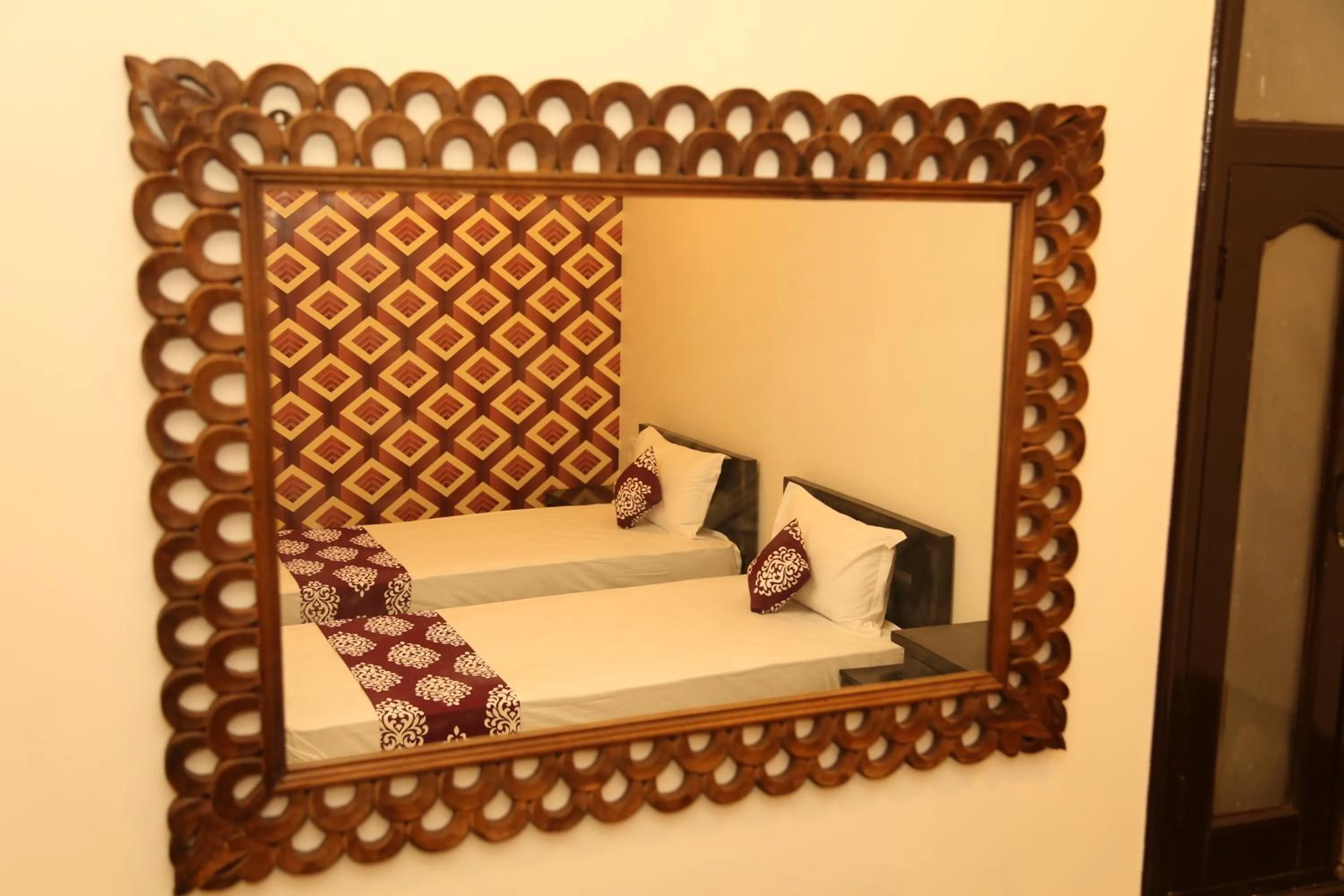 Bedroom, Bed in Om Heritage Haveli