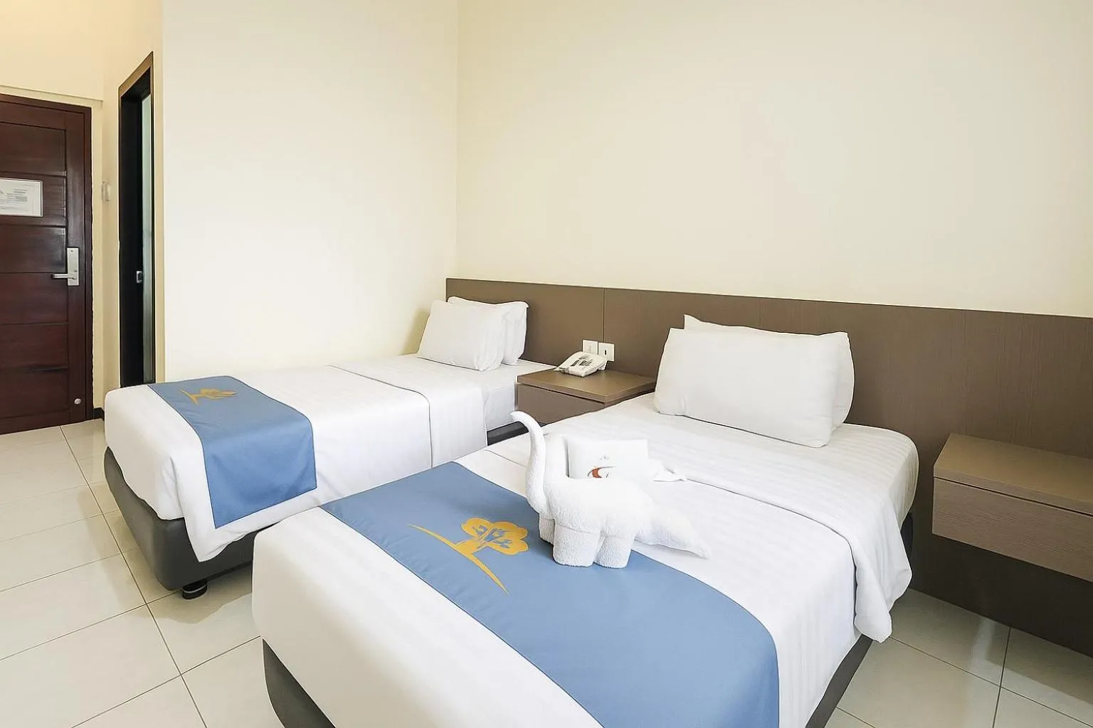 Bed in Ciptaningati Culture Hotel Batu