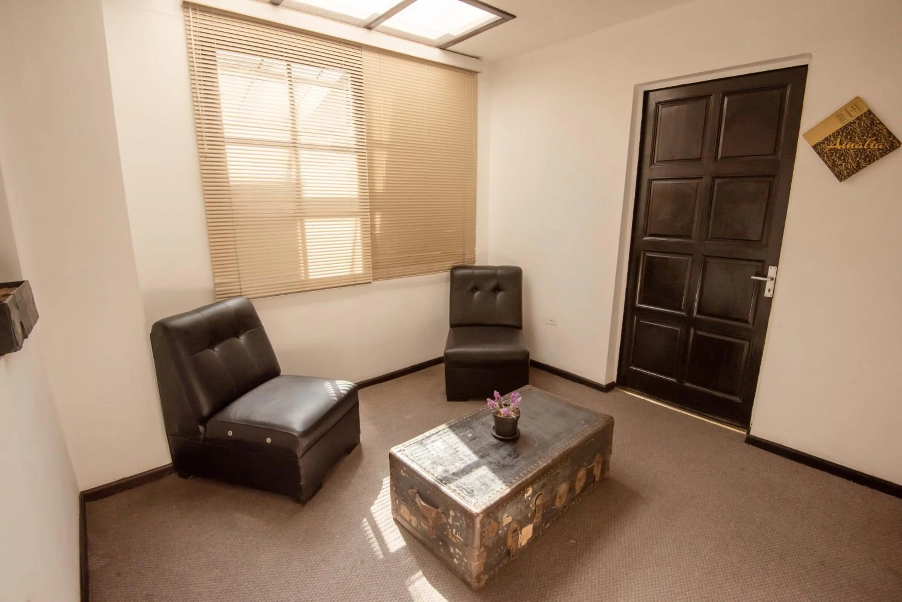 Seating area in El Museo Hotel Boutique