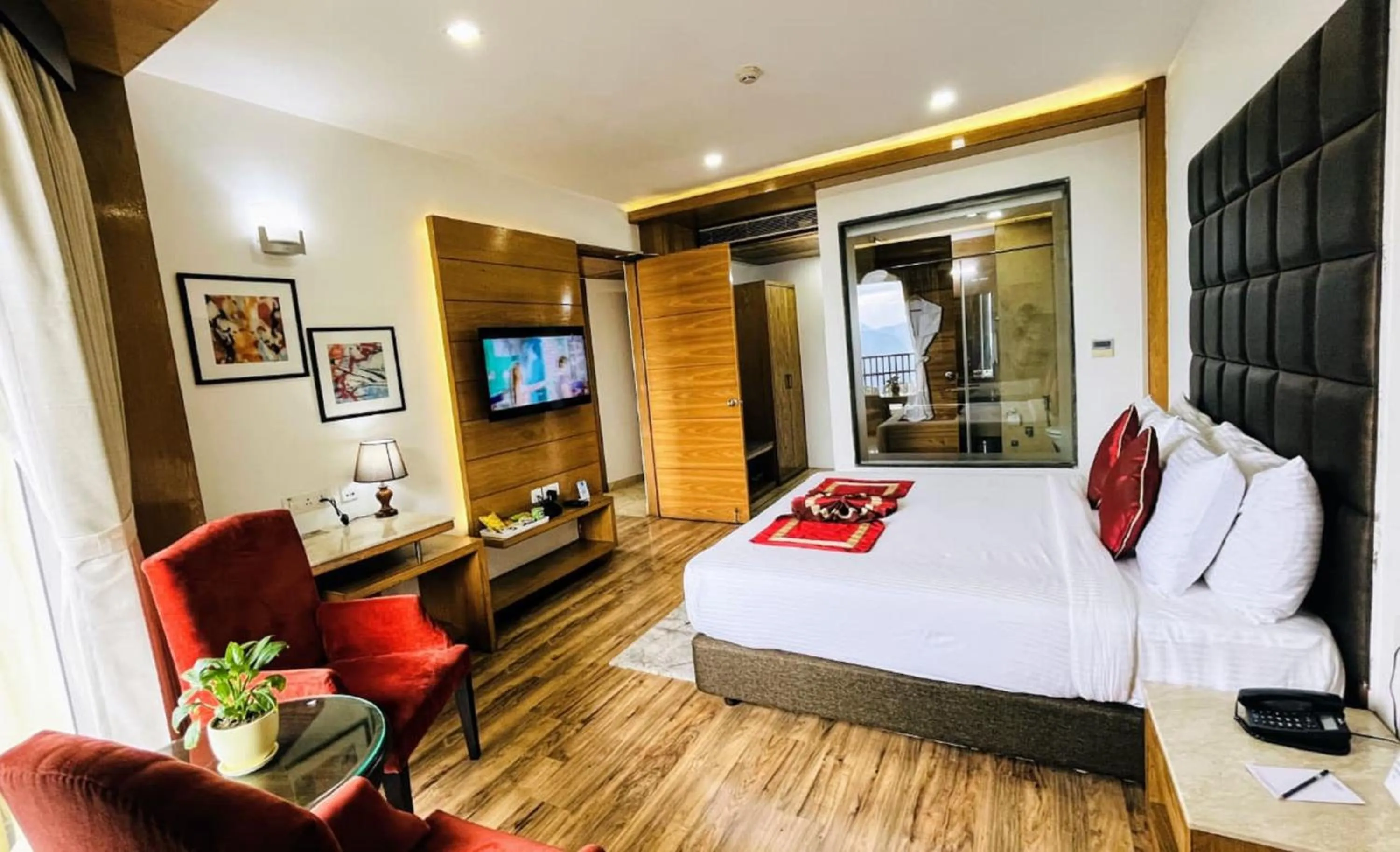 Bathroom, Bed in JK Clarks Exotica