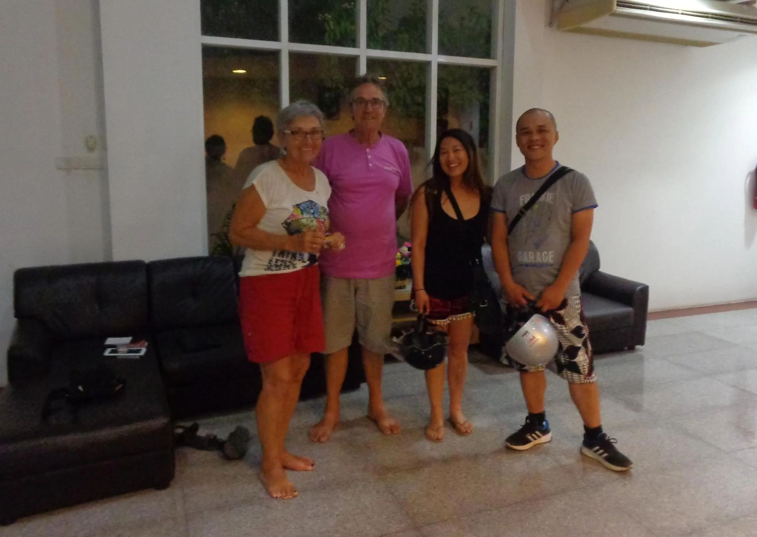 group of guests in A&S Residence Kanchanaburi