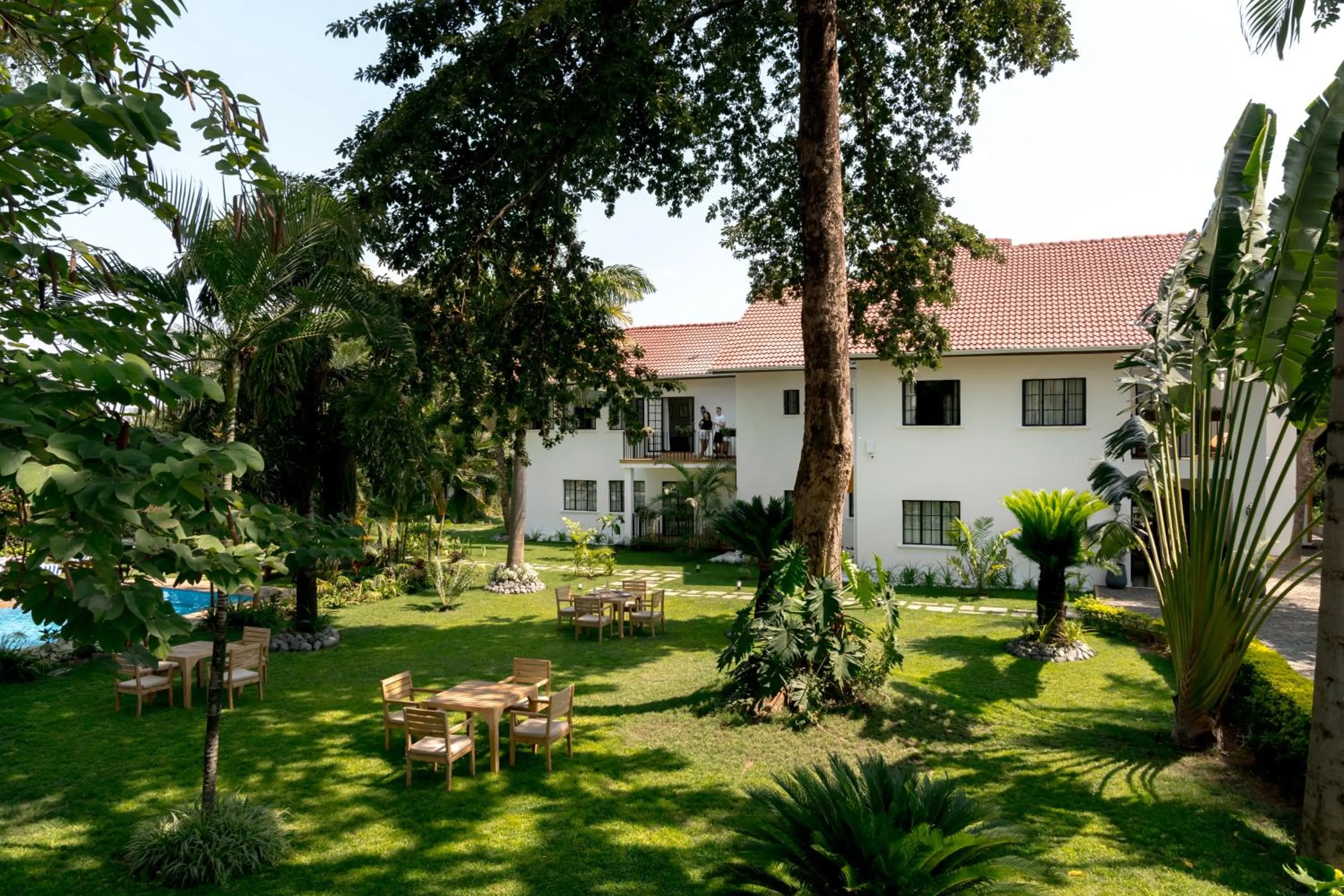 Garden in Brubru Lodge