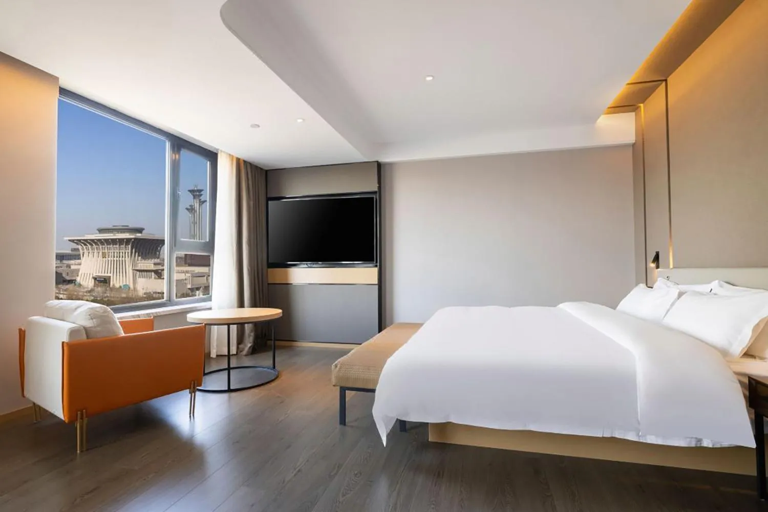 Bed in National Jade Hotel