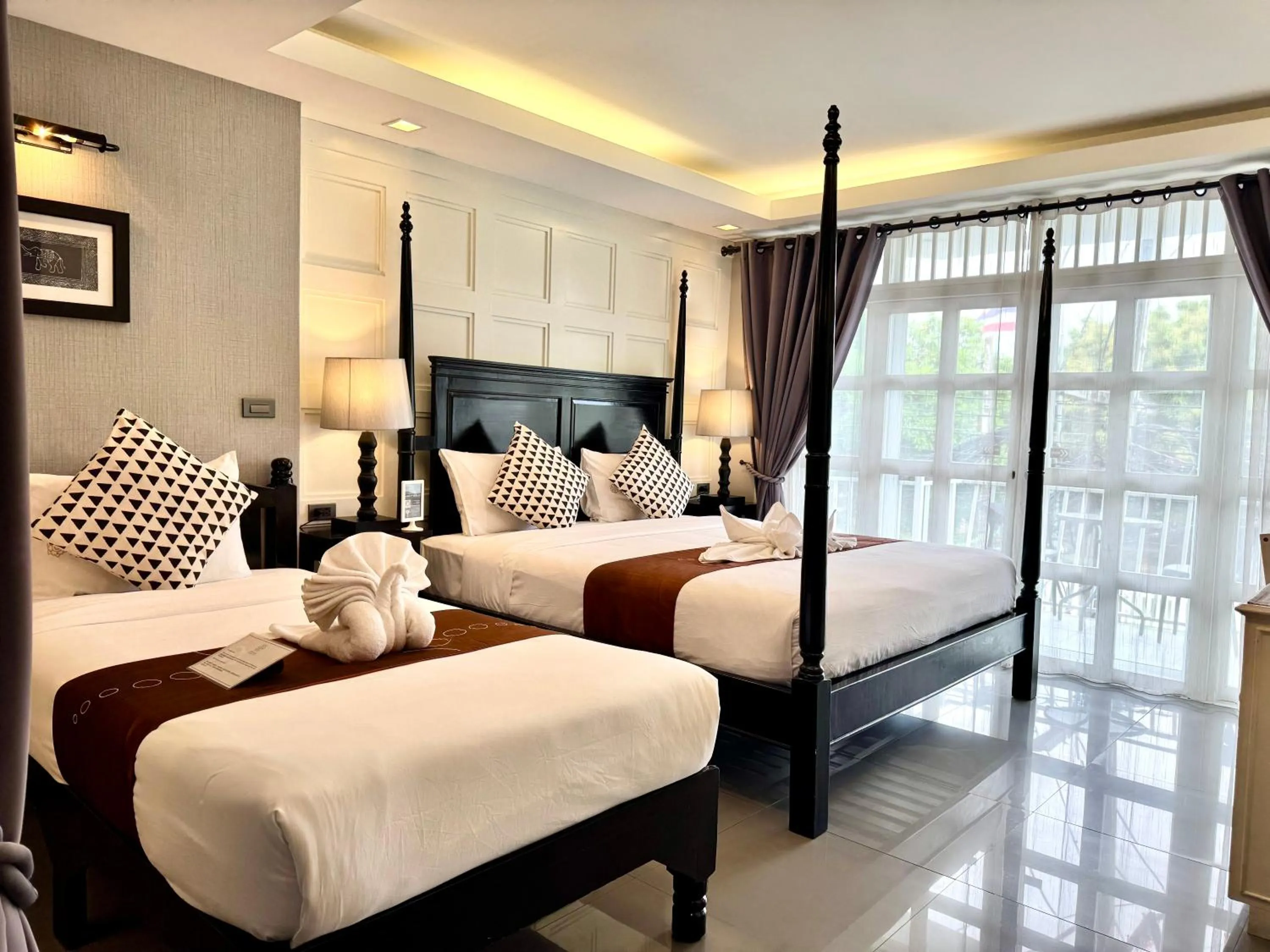 Bed in WUA LAI Boutique Hotel Chiang Mai