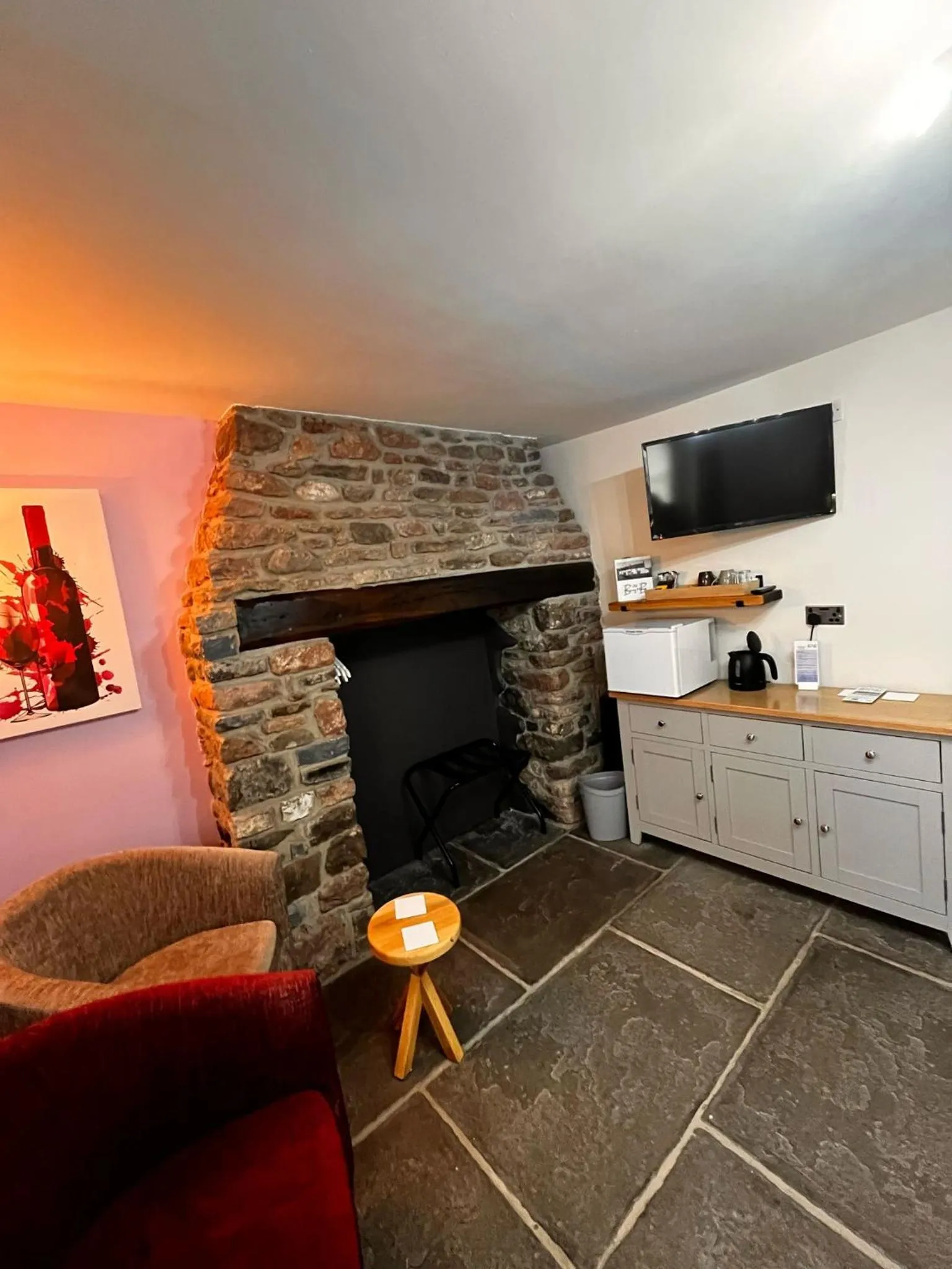 Seating area in Old Manor House