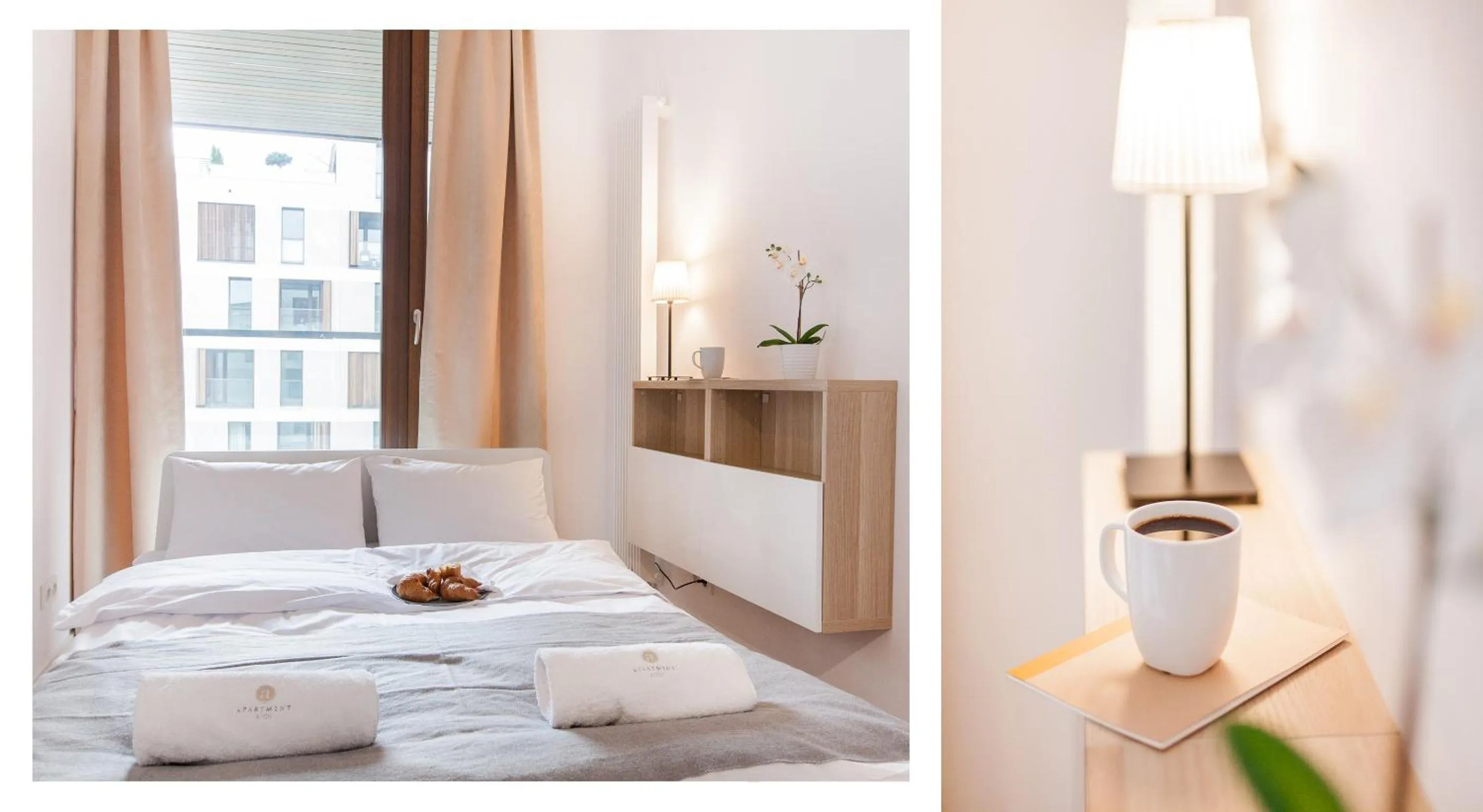 Living room, Bed in Warsaw Aparthotel