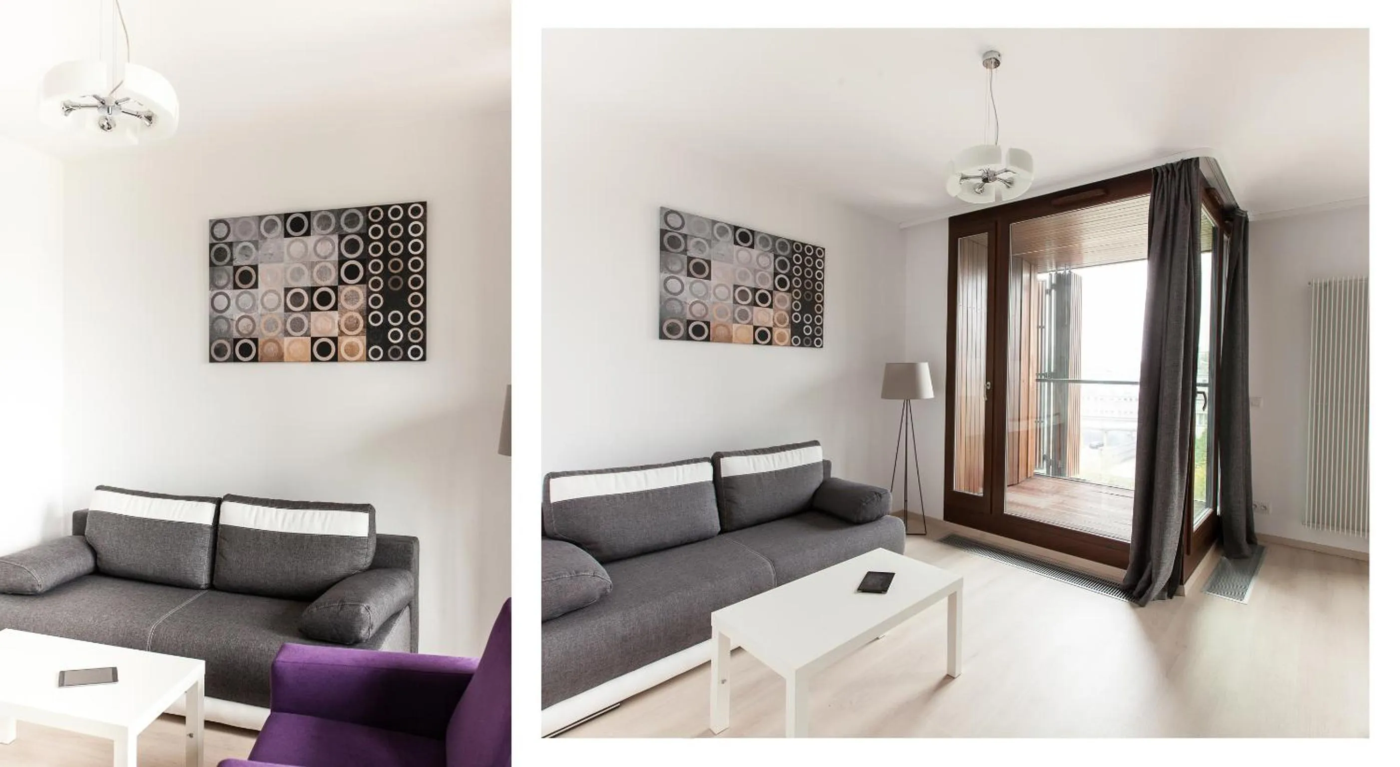 Bed in Warsaw Aparthotel