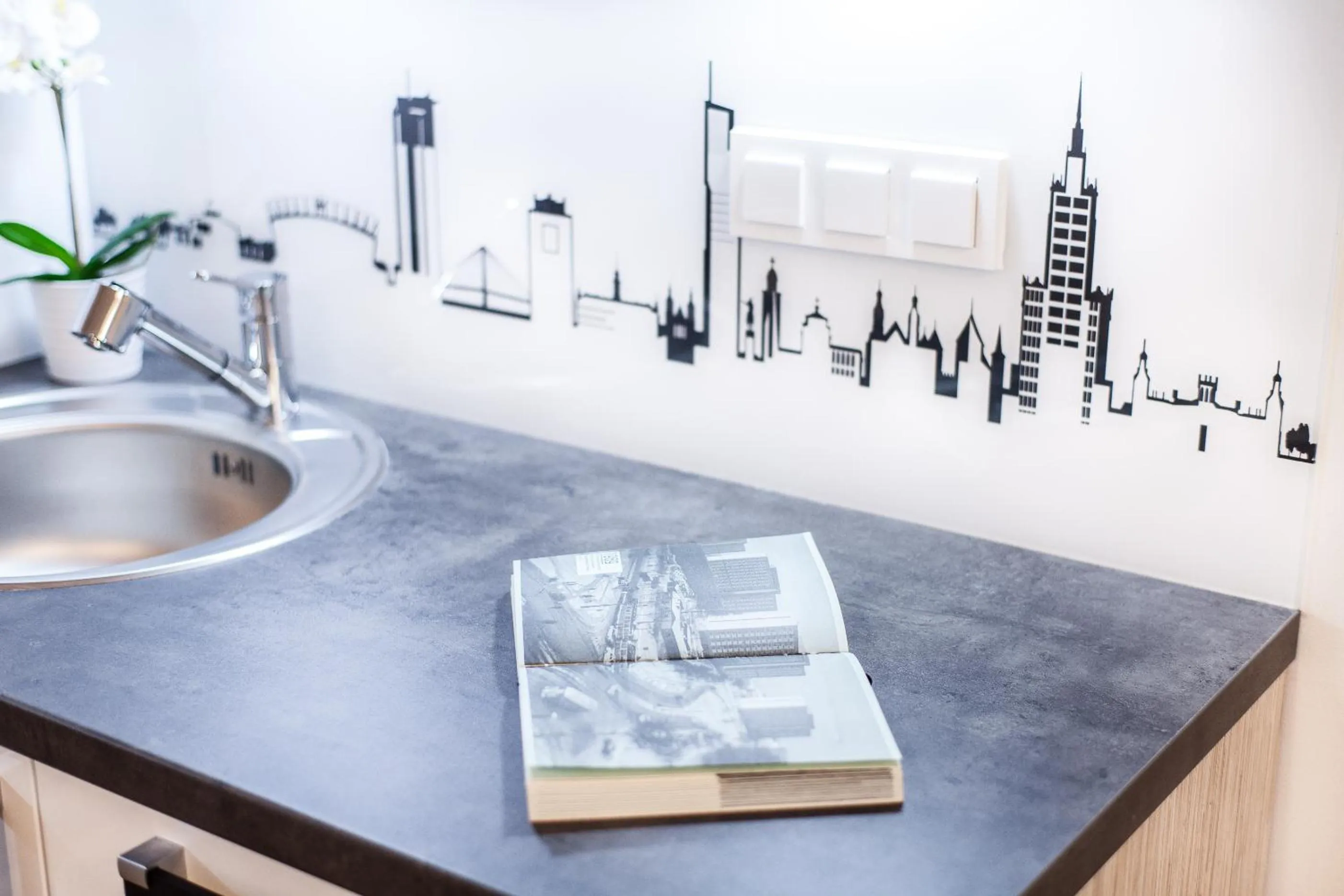 Kitchen or kitchenette in Warsaw Aparthotel