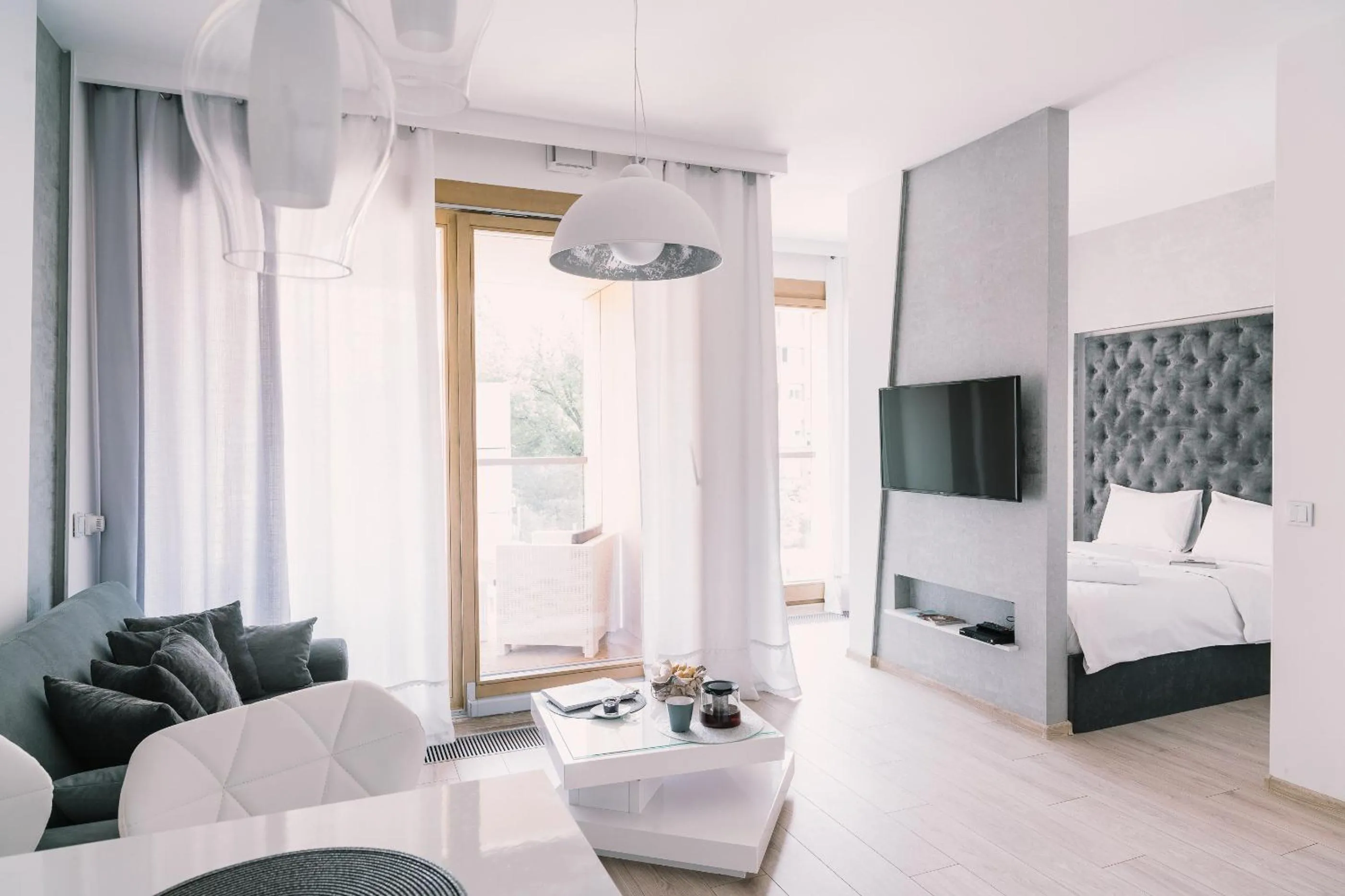 Bed in Warsaw Aparthotel