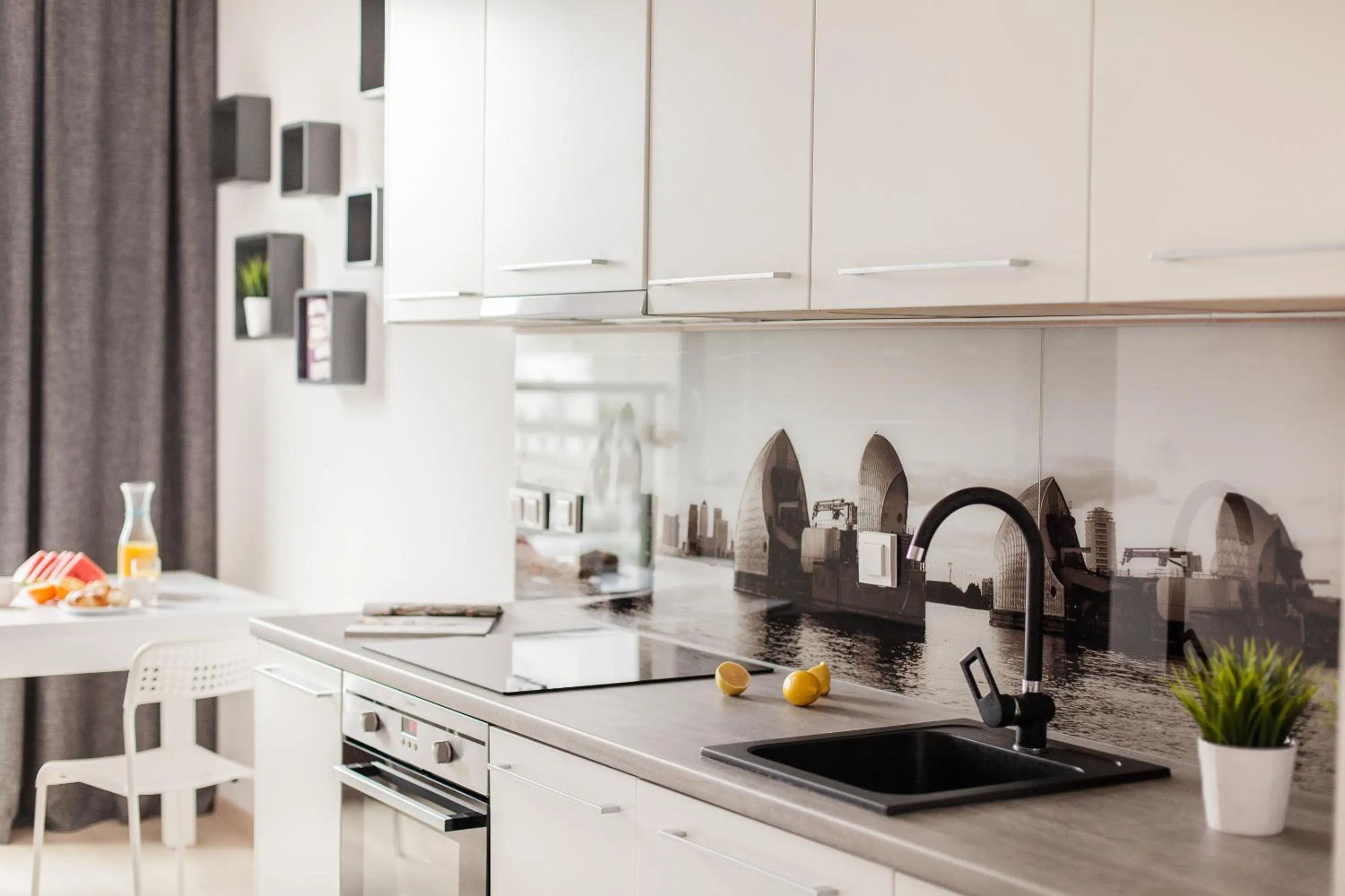 Kitchen or kitchenette in Warsaw Aparthotel