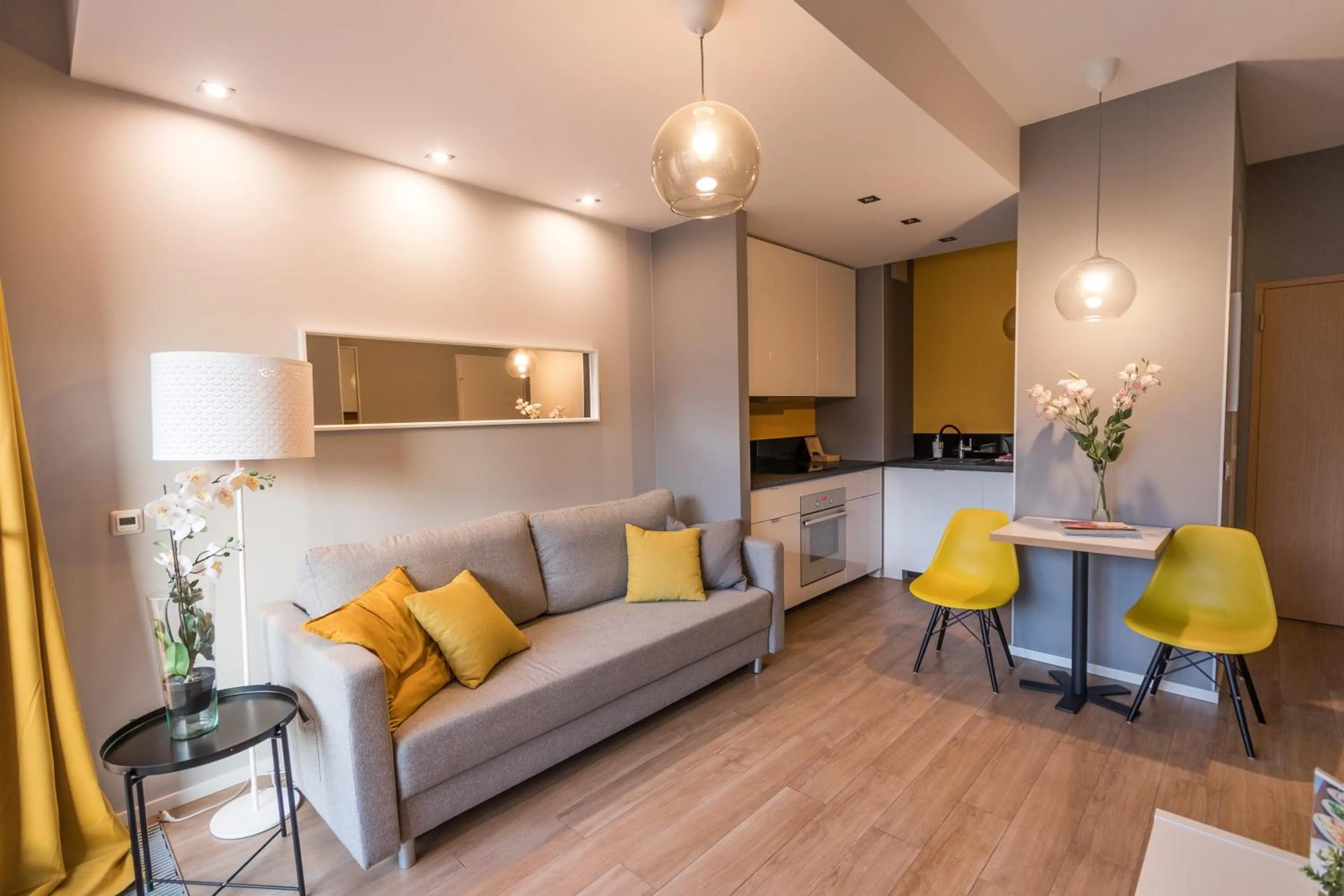 Living room in Warsaw Aparthotel