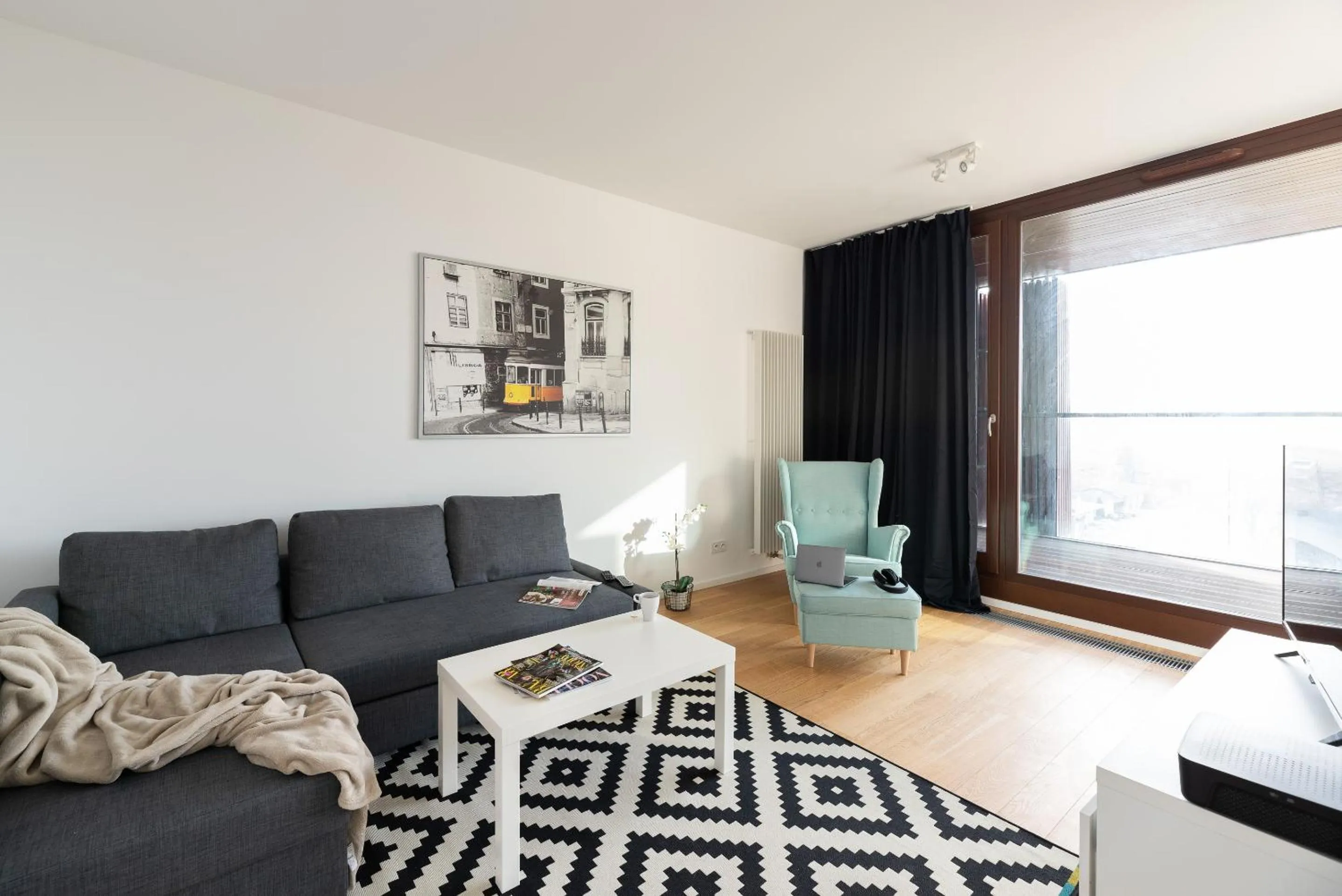 Living room in Warsaw Aparthotel