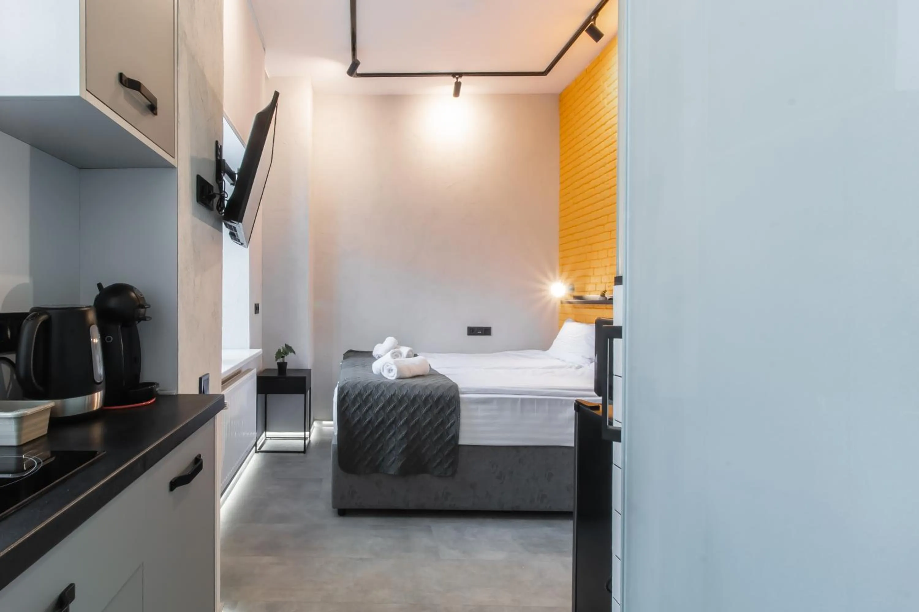 Photo of the whole room, Bed in Stories Hub