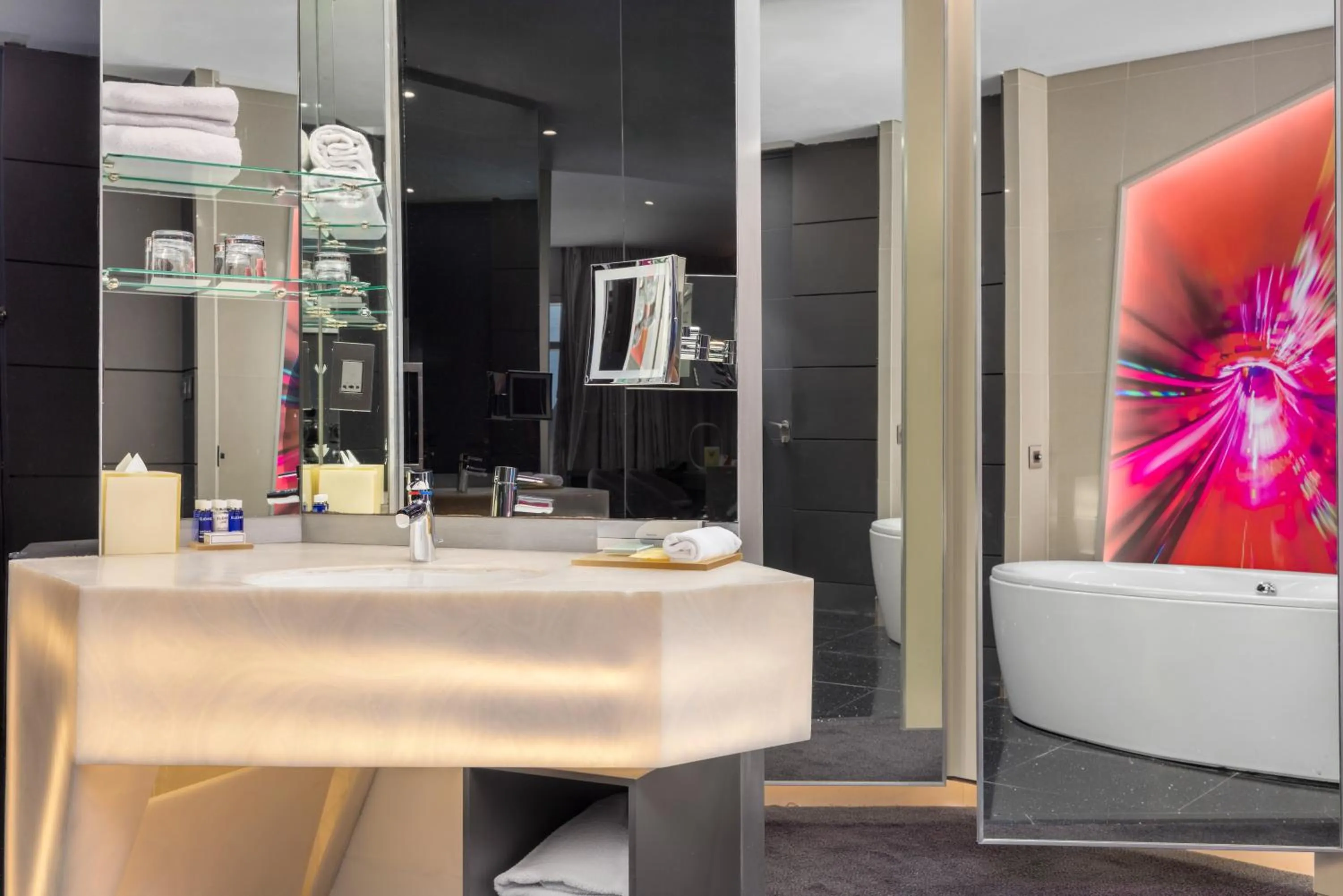 Bathroom in V Hotel Dubai, Curio Collection by Hilton