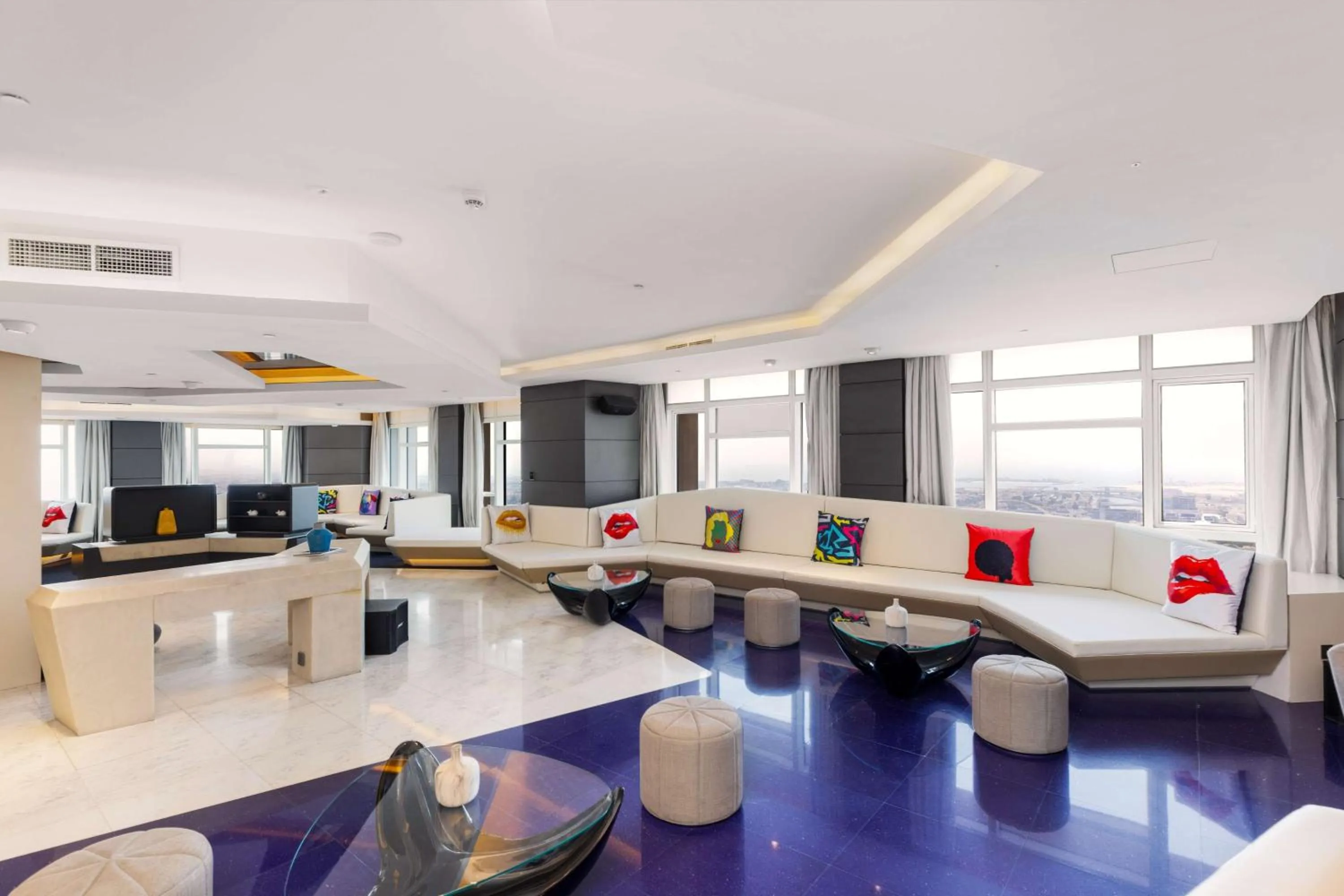 Living room in V Hotel Dubai, Curio Collection by Hilton
