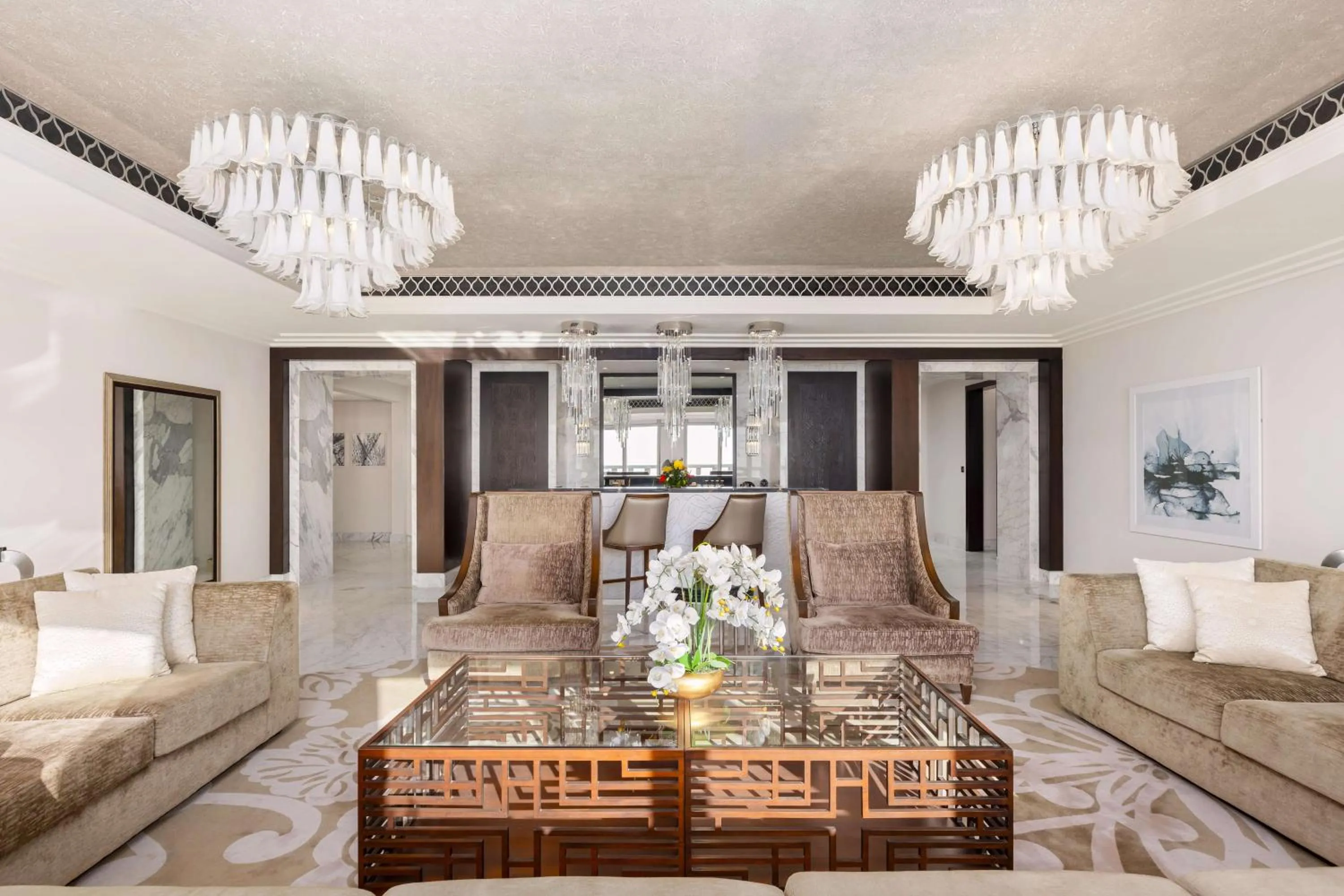 Living room in Hilton Dubai Al Habtoor City