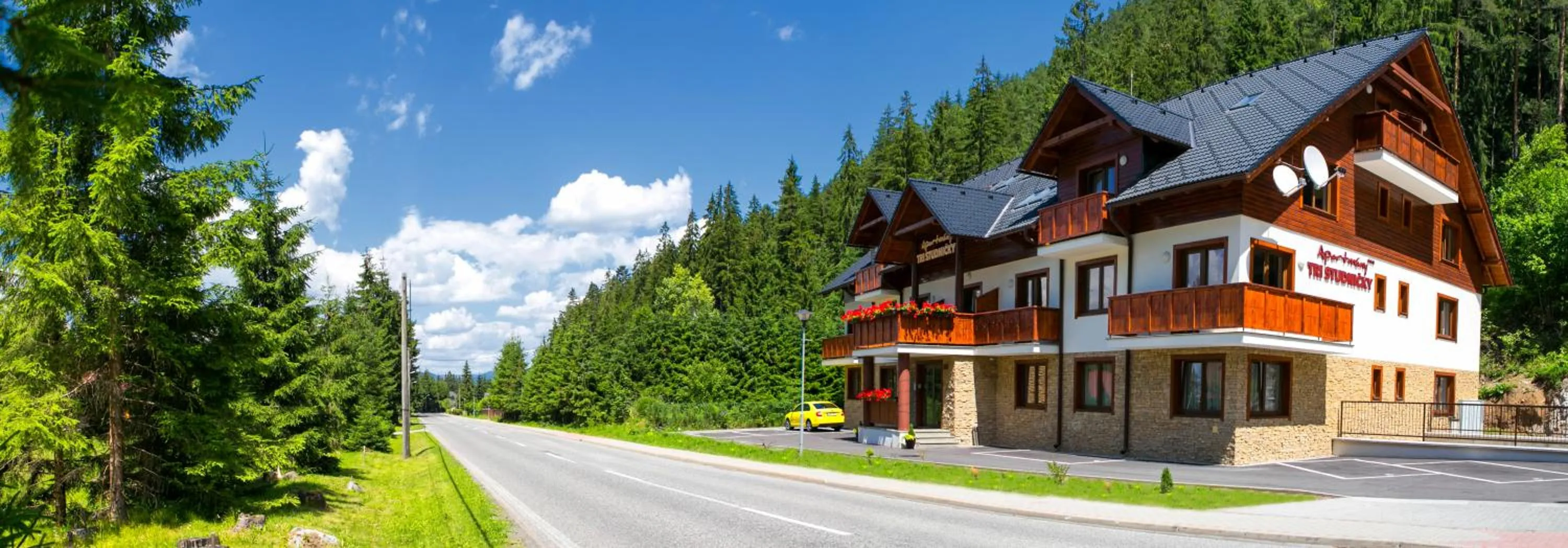 Property building in Apartmány Tri Studničky