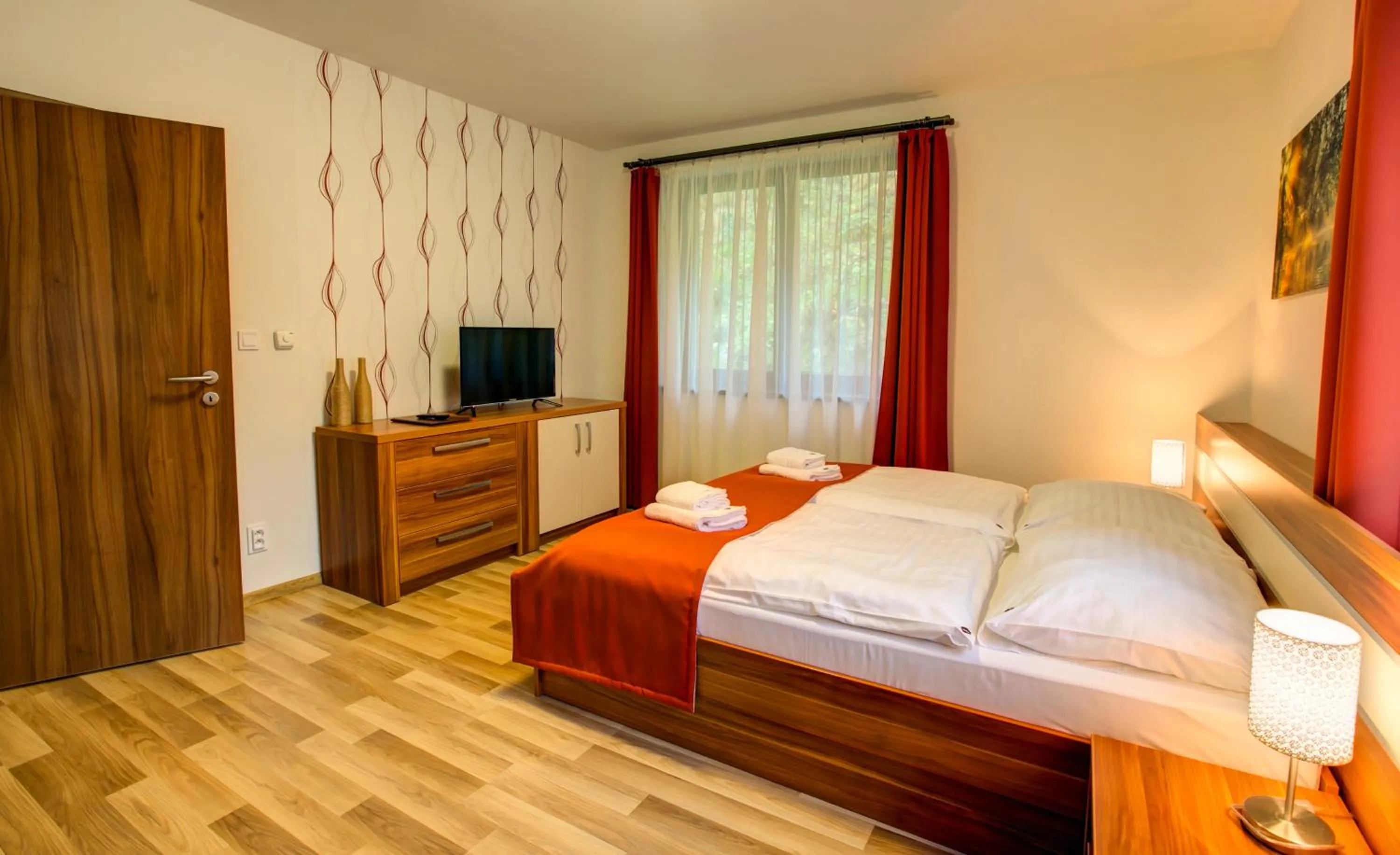 Bedroom, Bed in Apartmány Tri Studničky