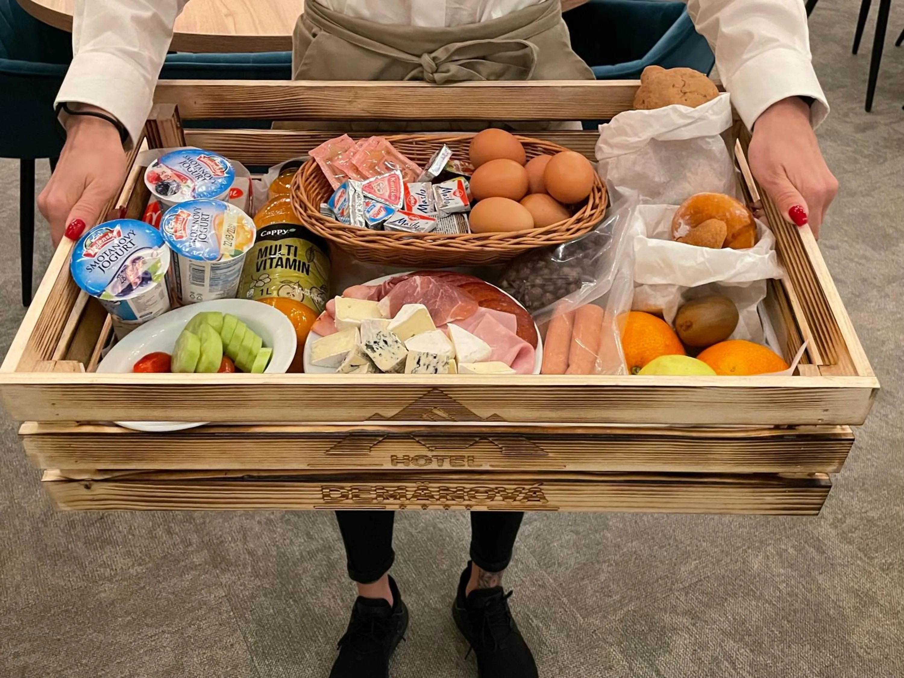 Continental breakfast in Apartmány Tri Studničky