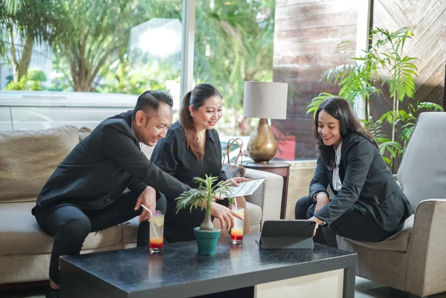 Lobby or reception in Grand Tjokro Hotel Balikpapan