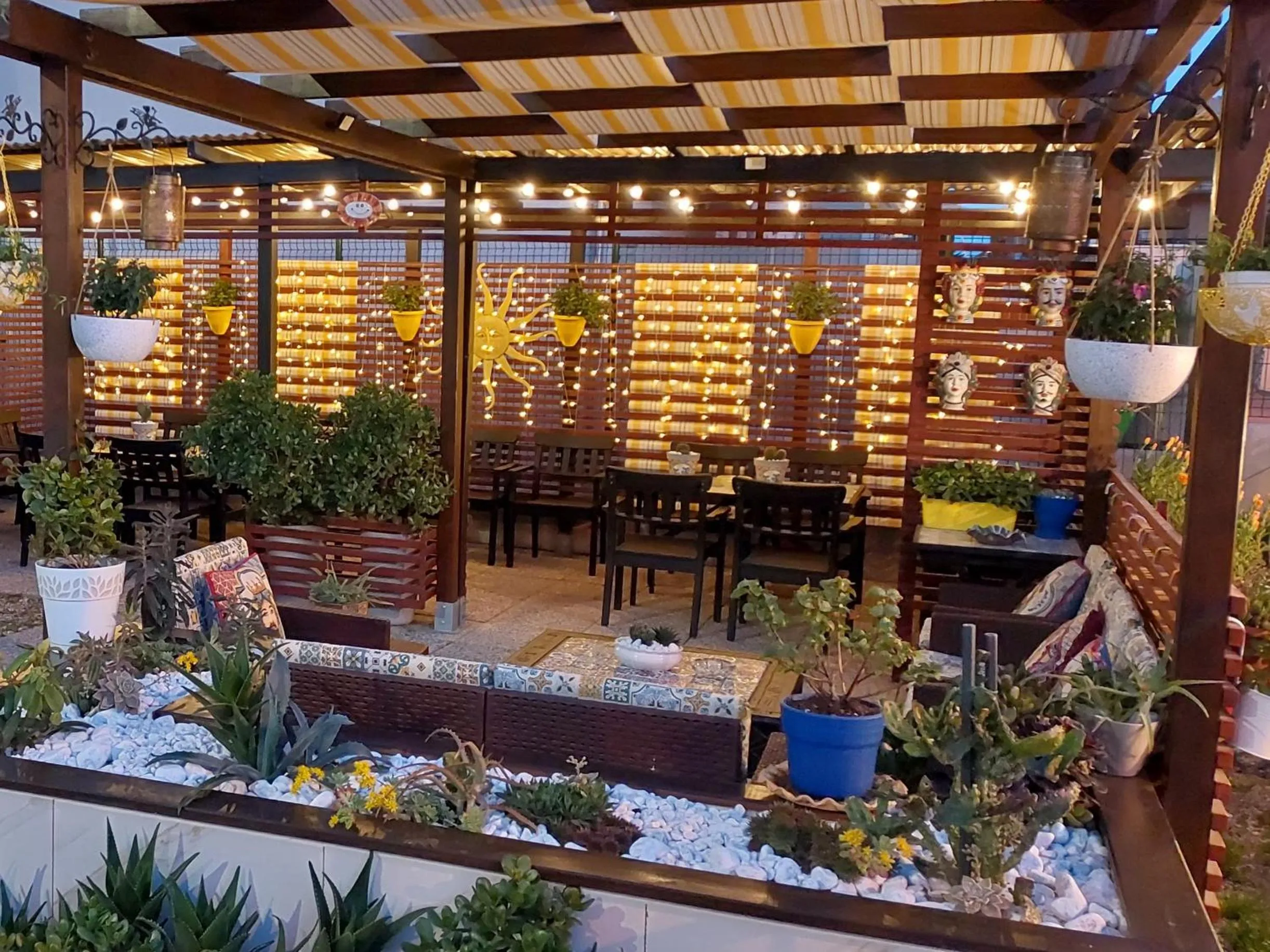 Garden view in Villa La Lanterna