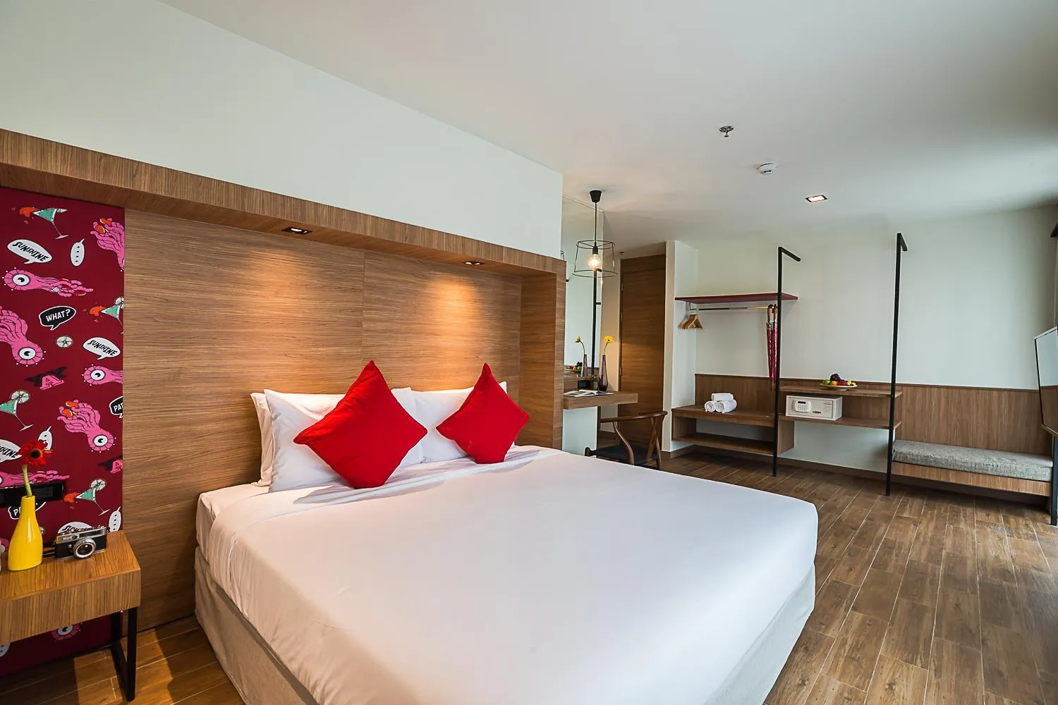 Bed in Sunshine Hip Hotel