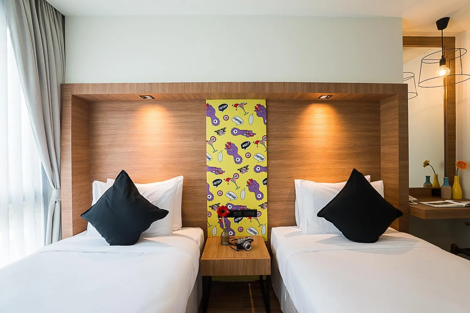 Bed in Sunshine Hip Hotel