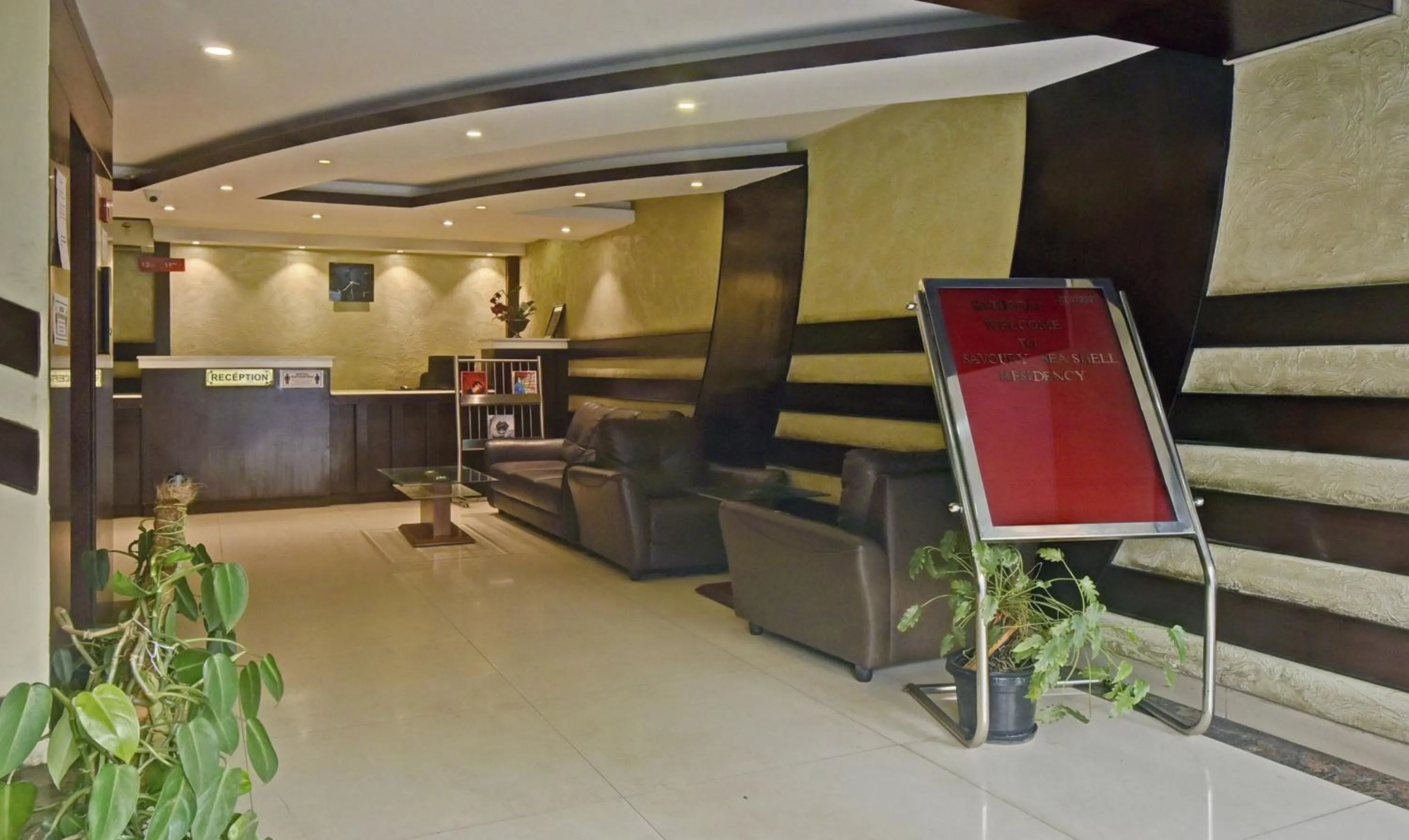 Lobby or reception in Treebo Savoury Sea Shell Residency