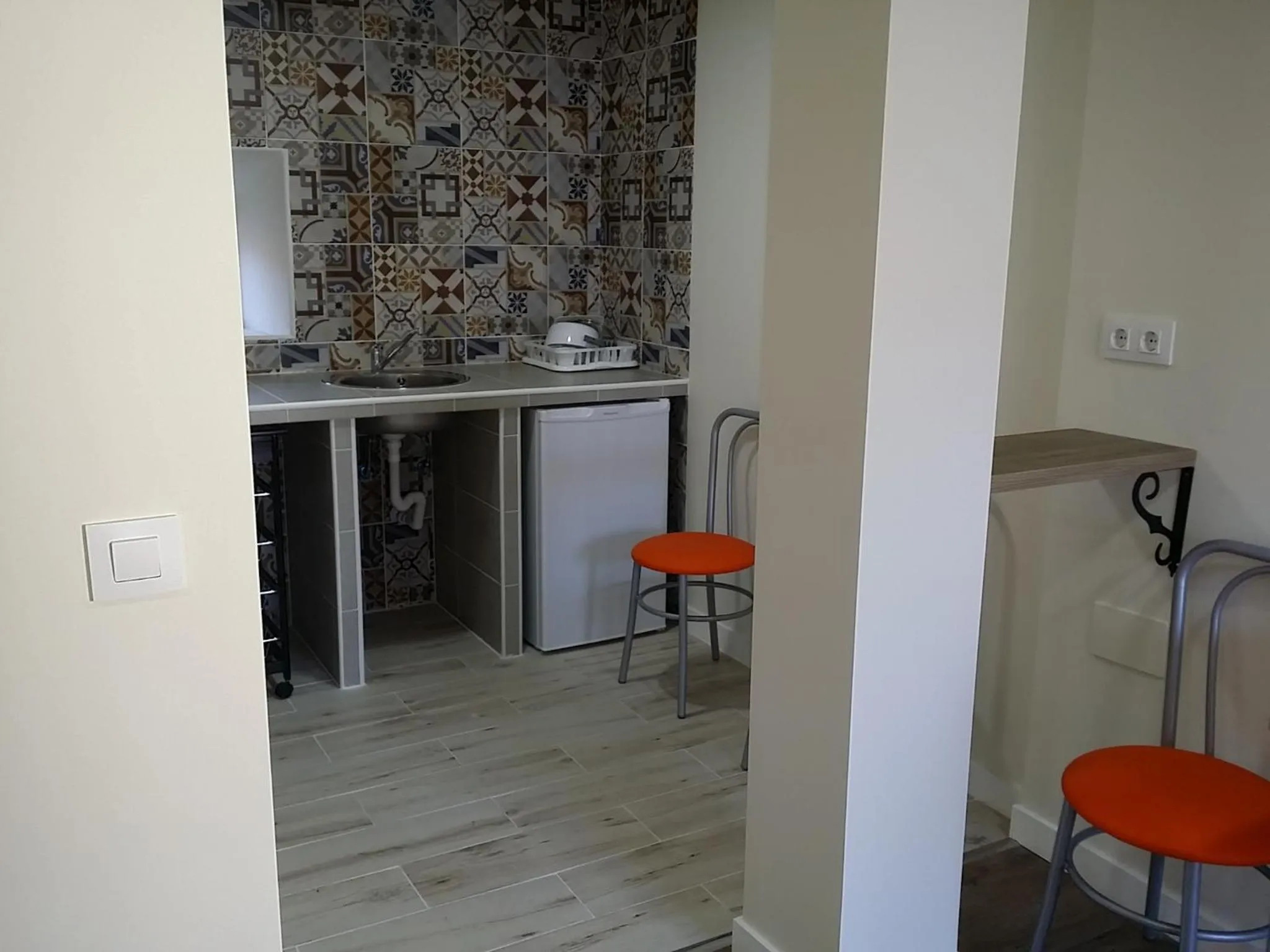 Kitchen or kitchenette in Hostal Castilla