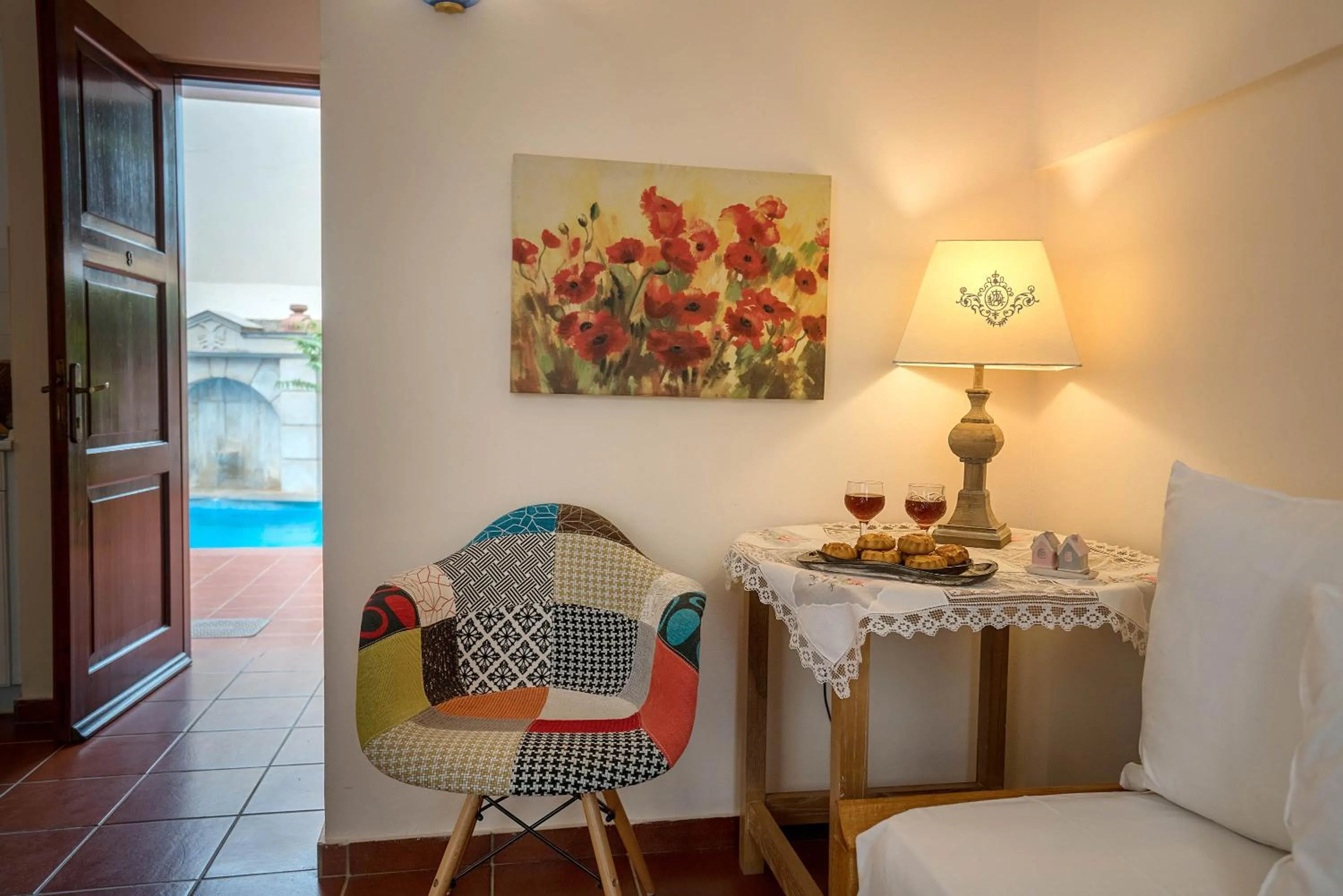 Seating area in Calergi Residence - Holidays in Crete