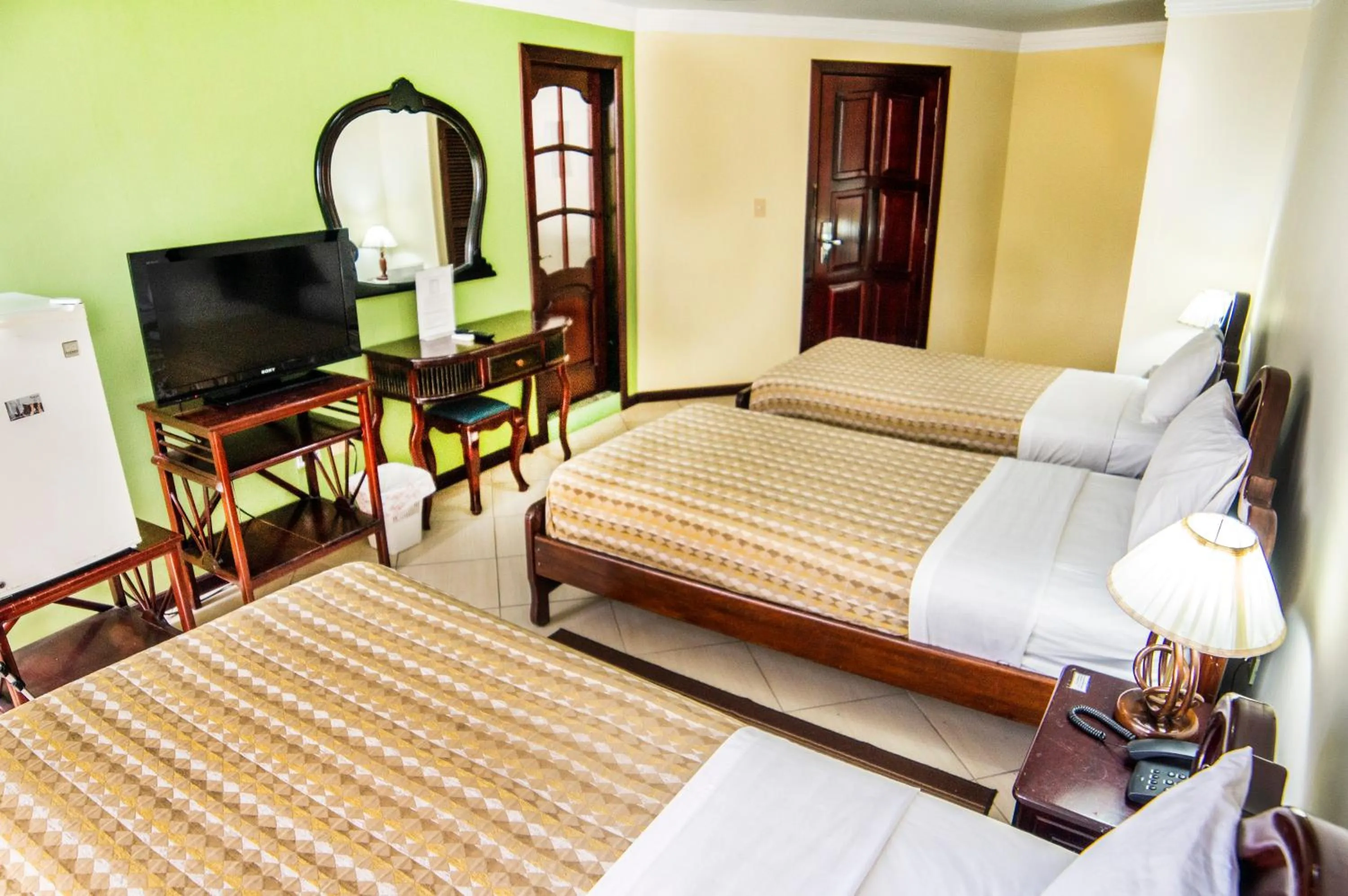 Bed in Hotel El Auca